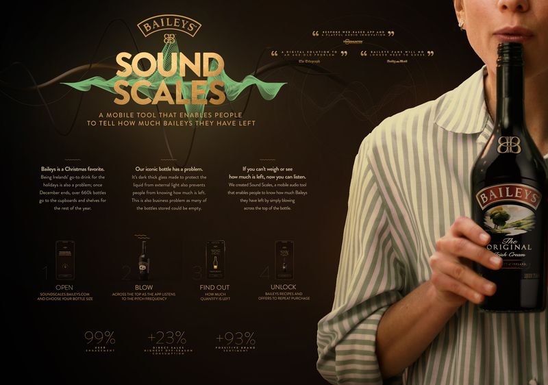 Baileys Sound Scales - 2x Cannes Silver Lions by Emmanuel Xirogiannis