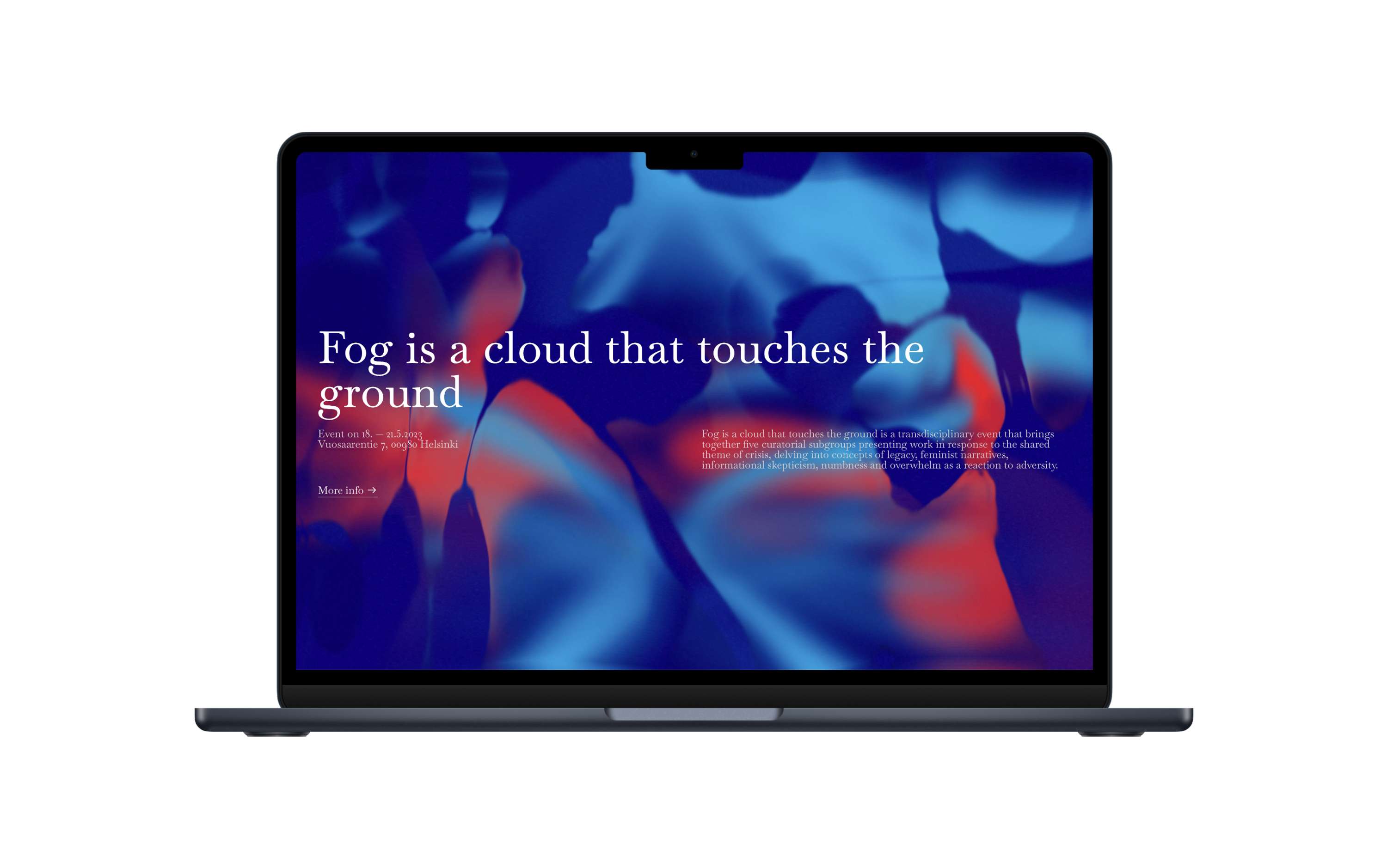 Fog is a cloud that touches the ground by Minna Virkki