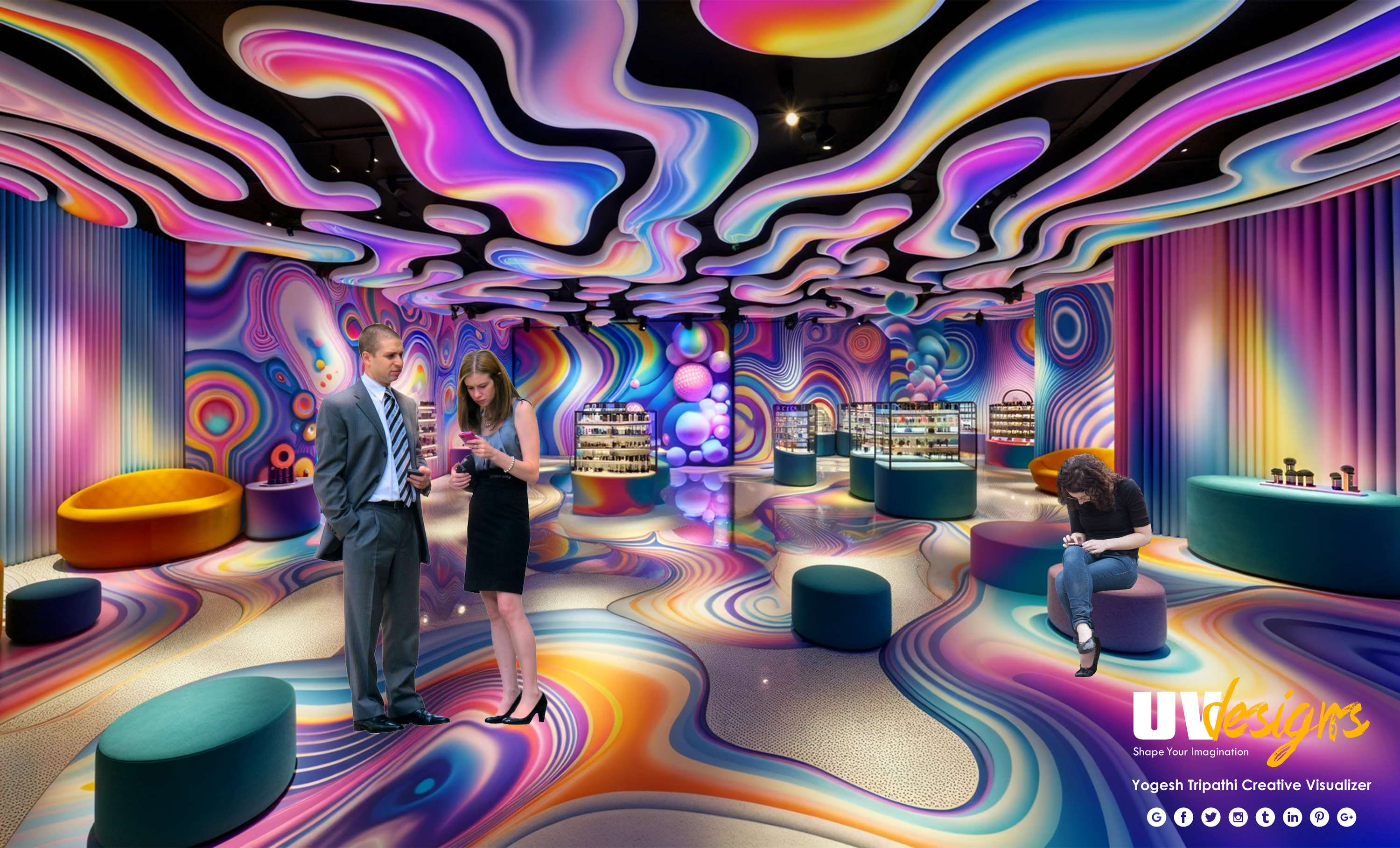 Imagine elevating retail spaces with psychedelic design by Yogesh Tripathi