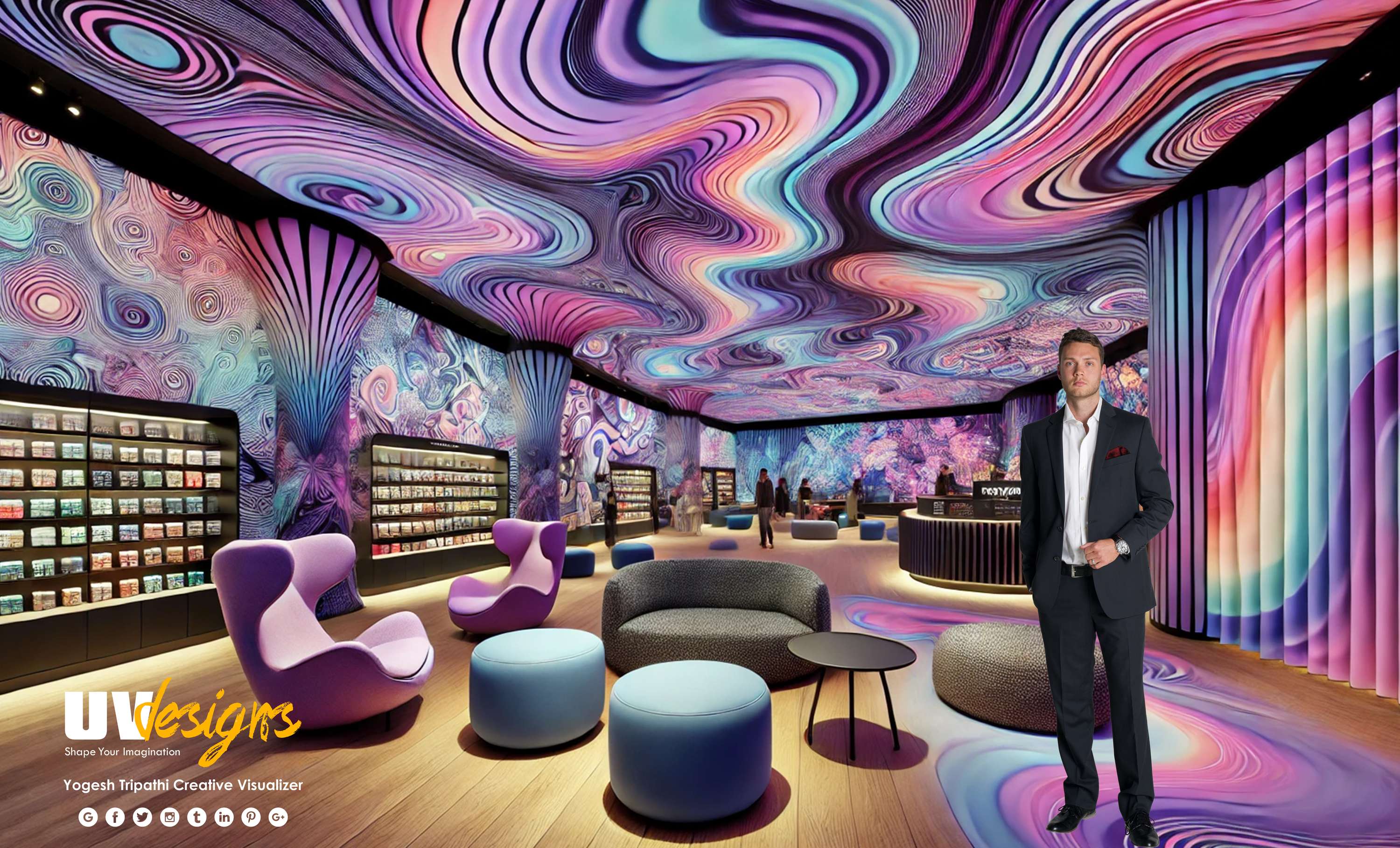 Imagine elevating retail spaces with psychedelic design by Yogesh Tripathi