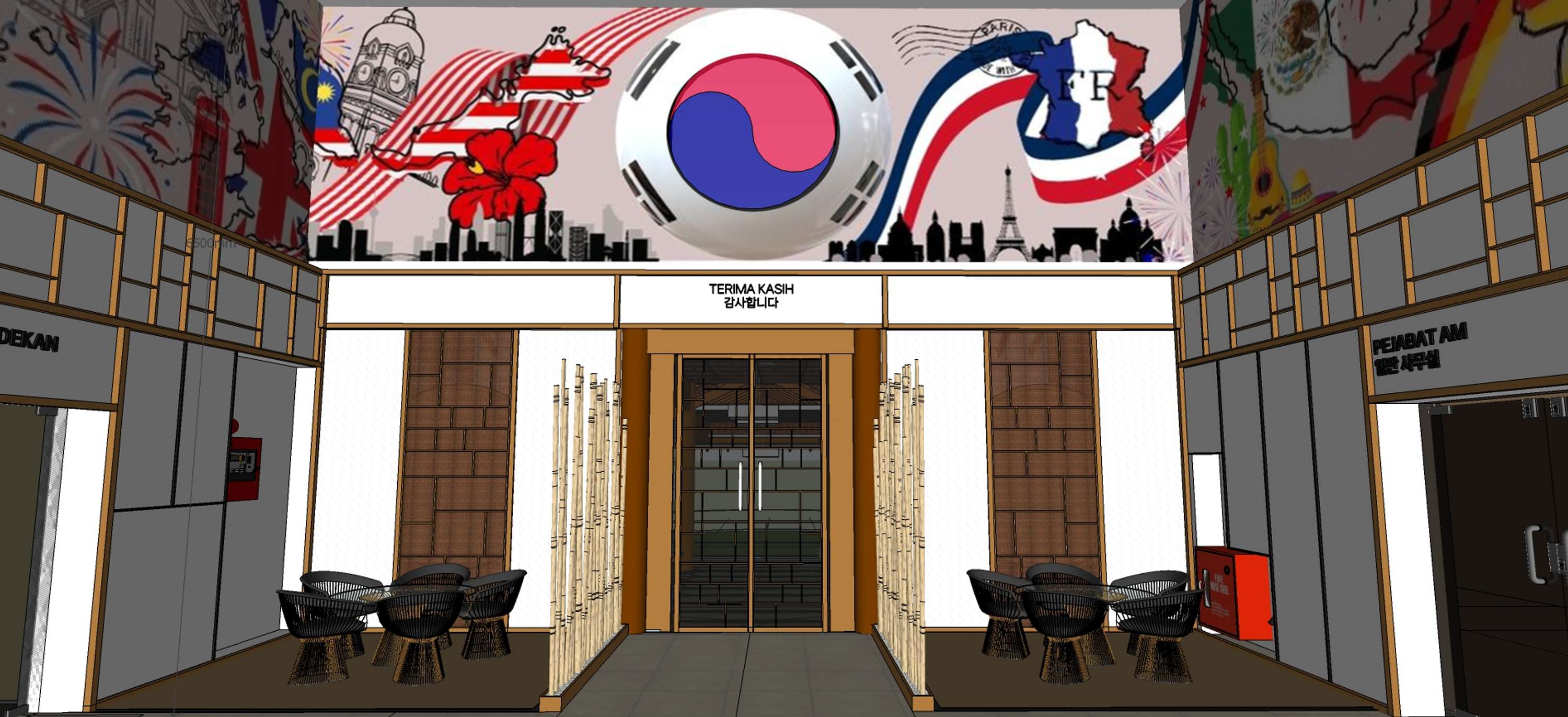 ID WORKS - Proposal ID Works for Main Lobby of UiTM Language Department by Lutfi Ibrahim