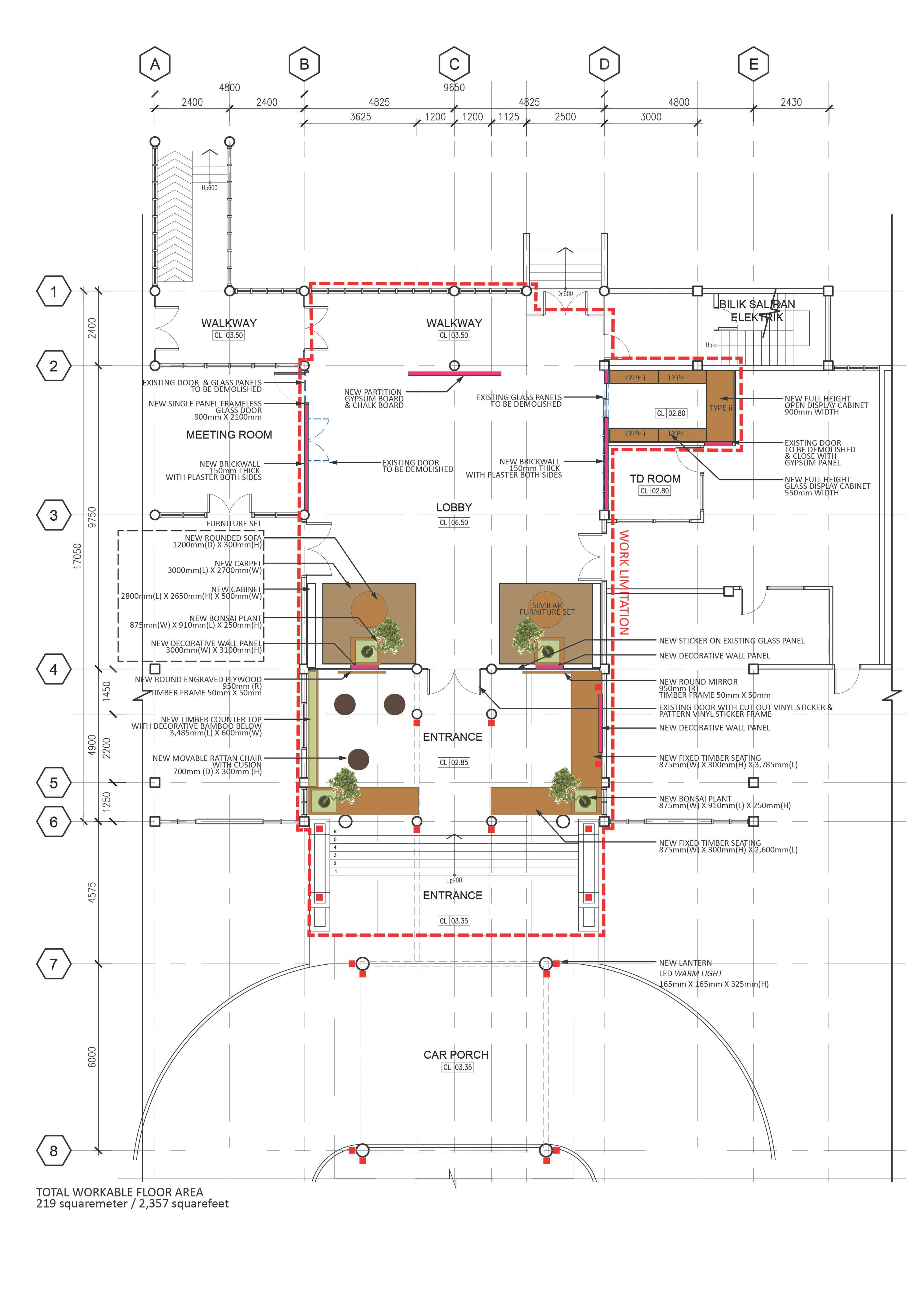 ID WORKS - Proposal ID Works for Main Lobby of UiTM Language Department by Lutfi Ibrahim