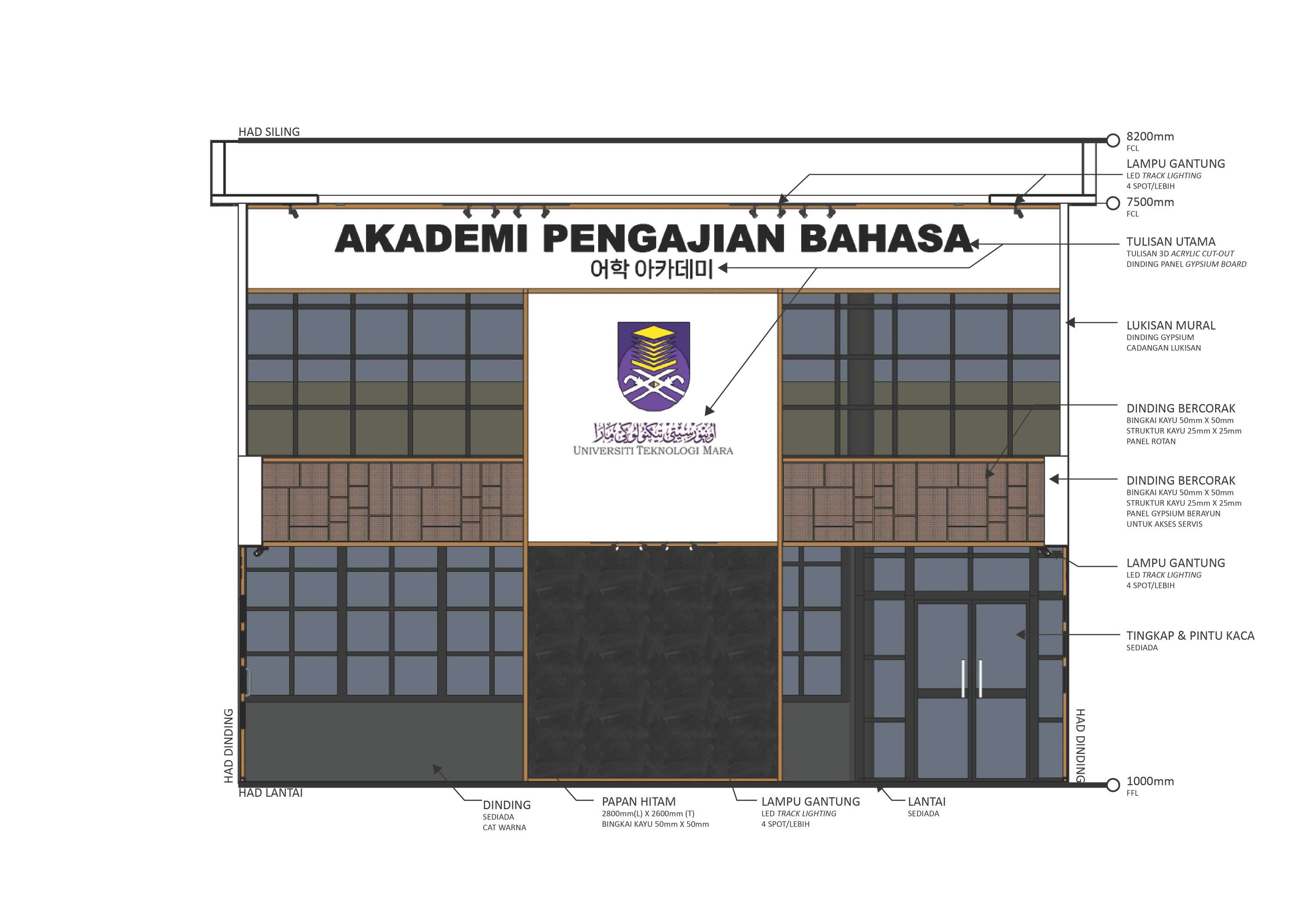 ID WORKS - Proposal ID Works for Main Lobby of UiTM Language Department by Lutfi Ibrahim