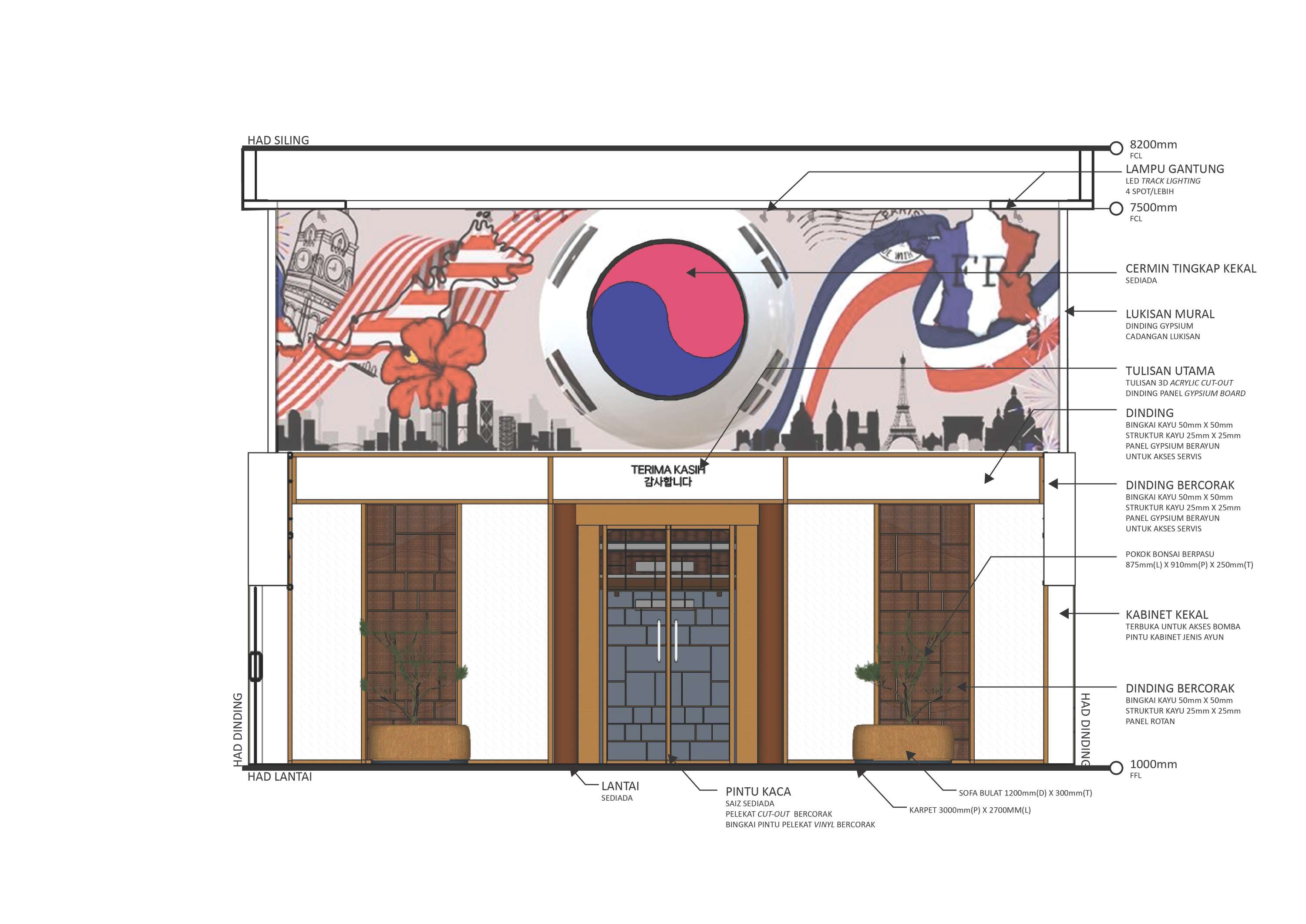 ID WORKS - Proposal ID Works for Main Lobby of UiTM Language Department by Lutfi Ibrahim