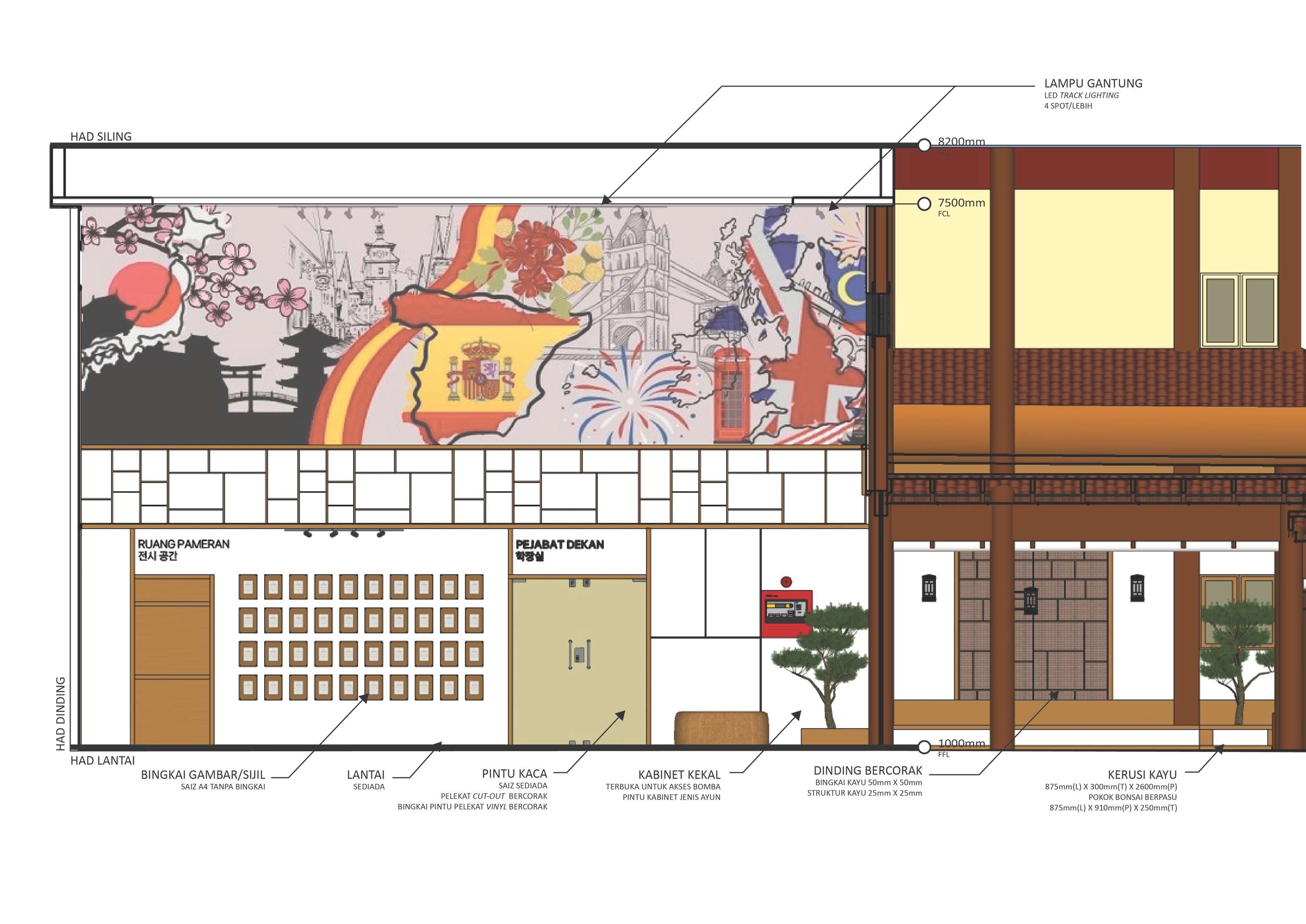ID WORKS - Proposal ID Works for Main Lobby of UiTM Language Department by Lutfi Ibrahim