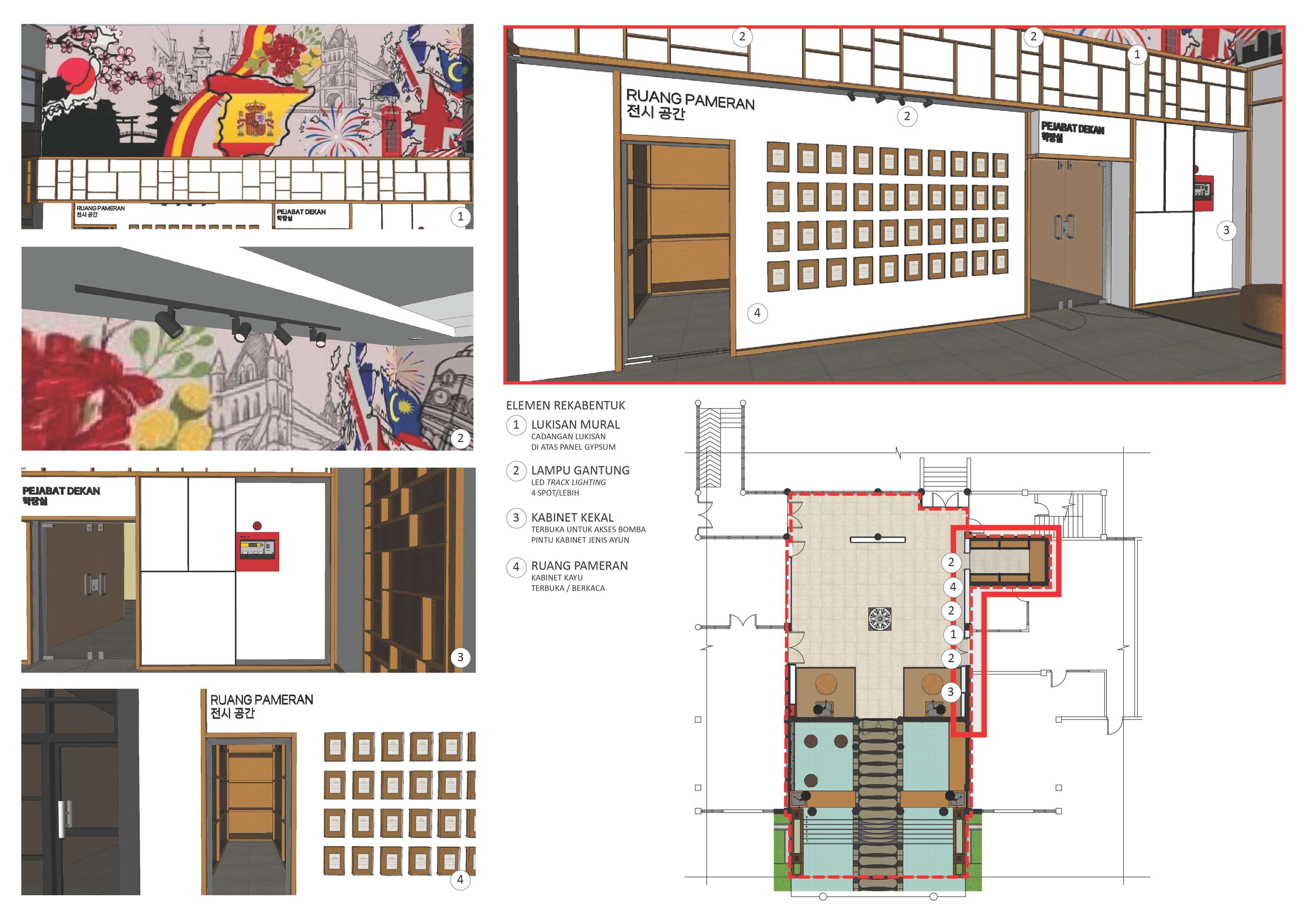 ID WORKS - Proposal ID Works for Main Lobby of UiTM Language Department by Lutfi Ibrahim