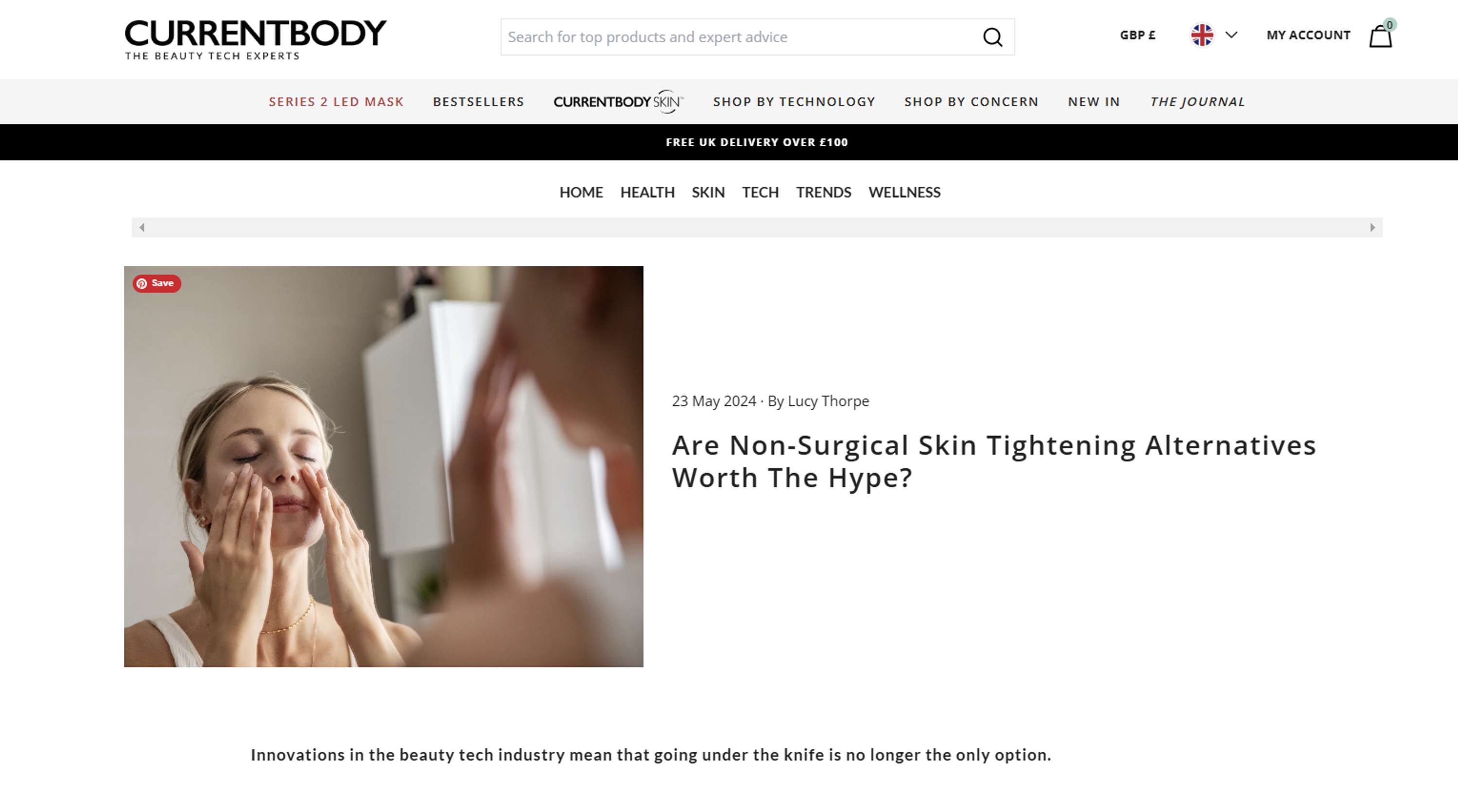 Blog content for CurrentBody by Lucy Thorpe