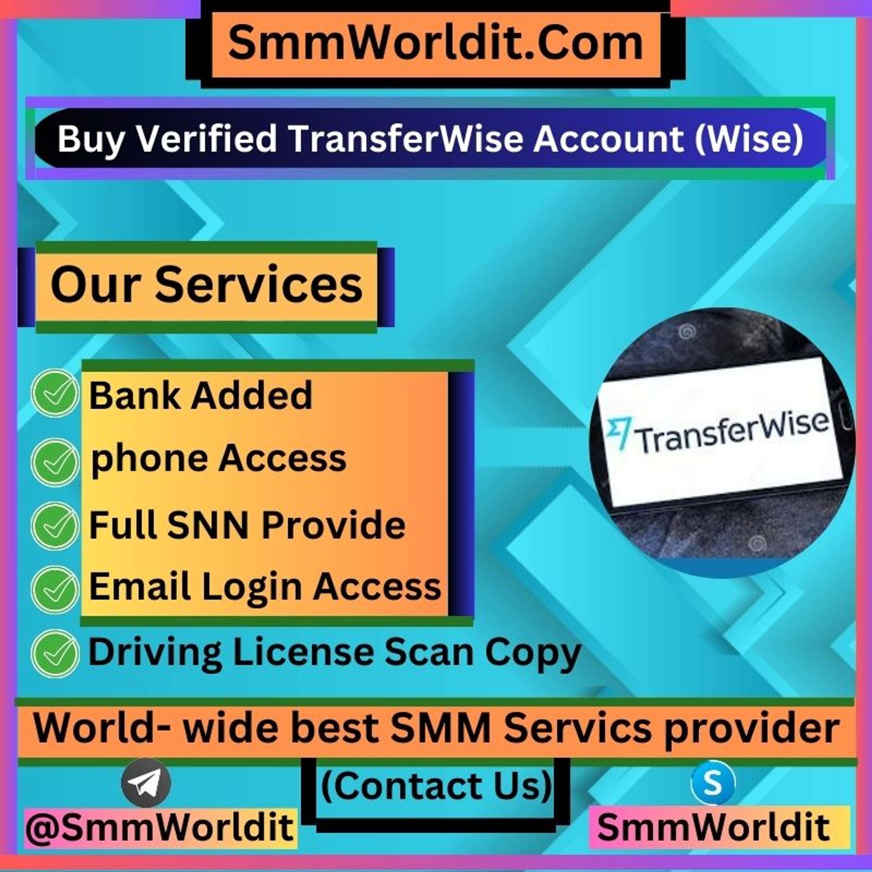 https://smmworldit.com/product/buy-verified-transferwise-account-wise/ by Buy Verified Pay Pal Accounts