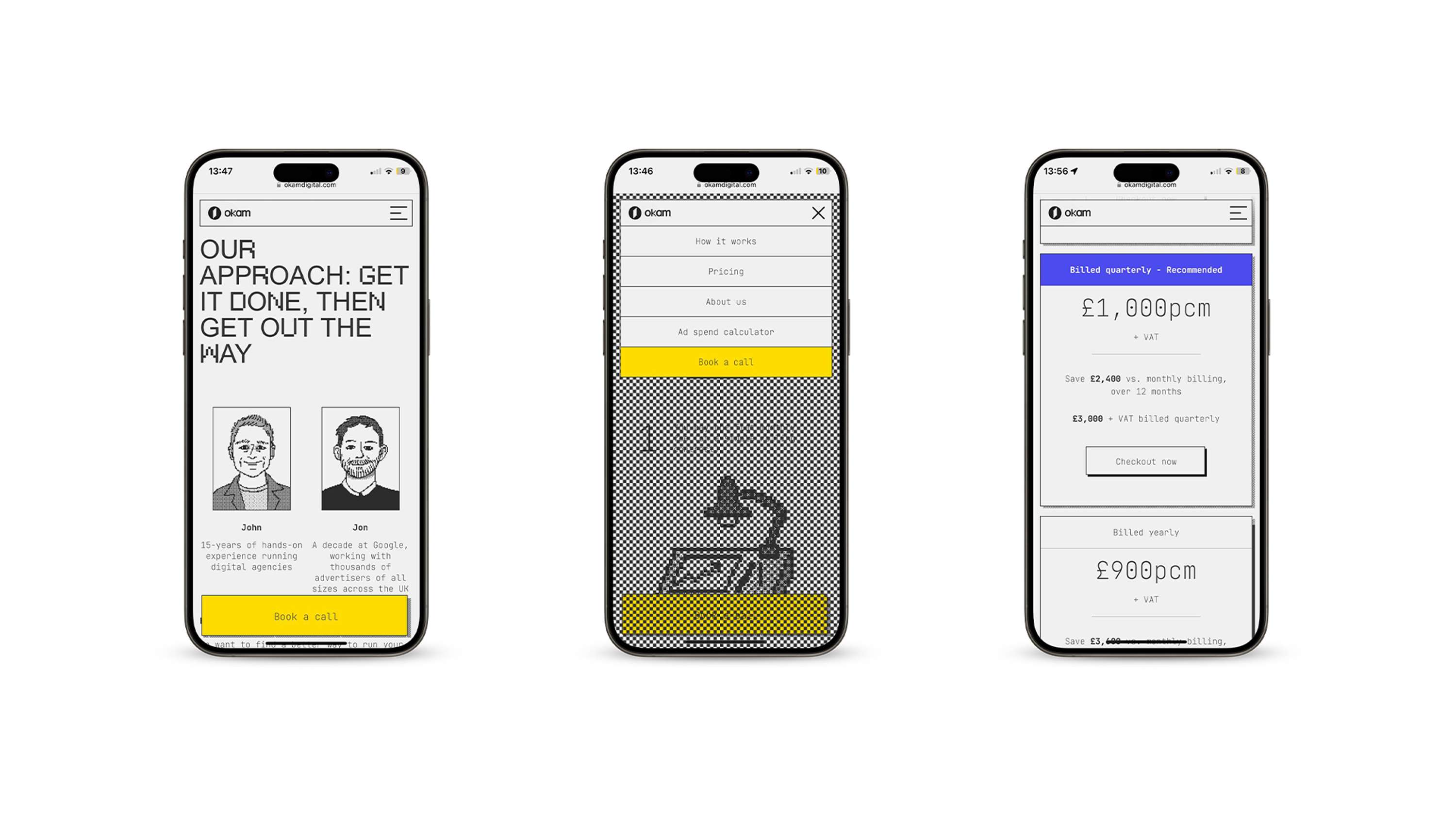 okam - Branding and web design by Joseph de Weijer