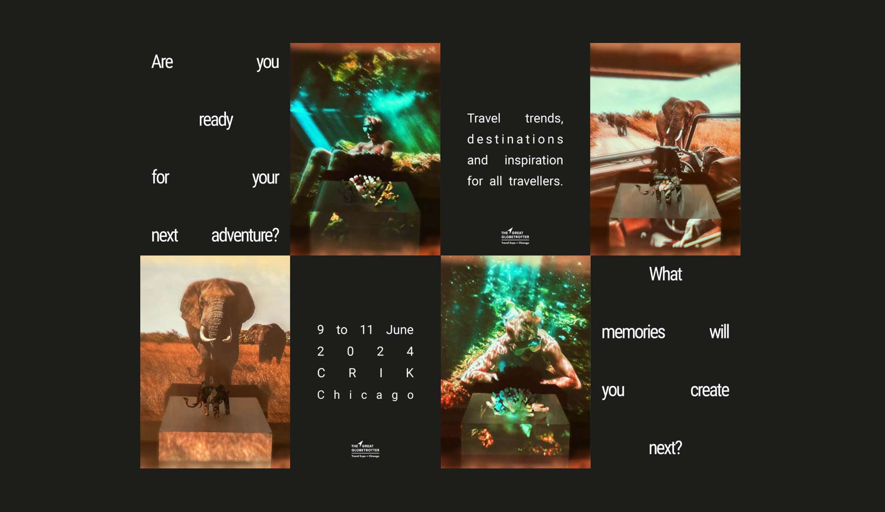 Travel Expo Art Direction, Campaign Concept and Execution and App Design by Miguel Angel Martinez