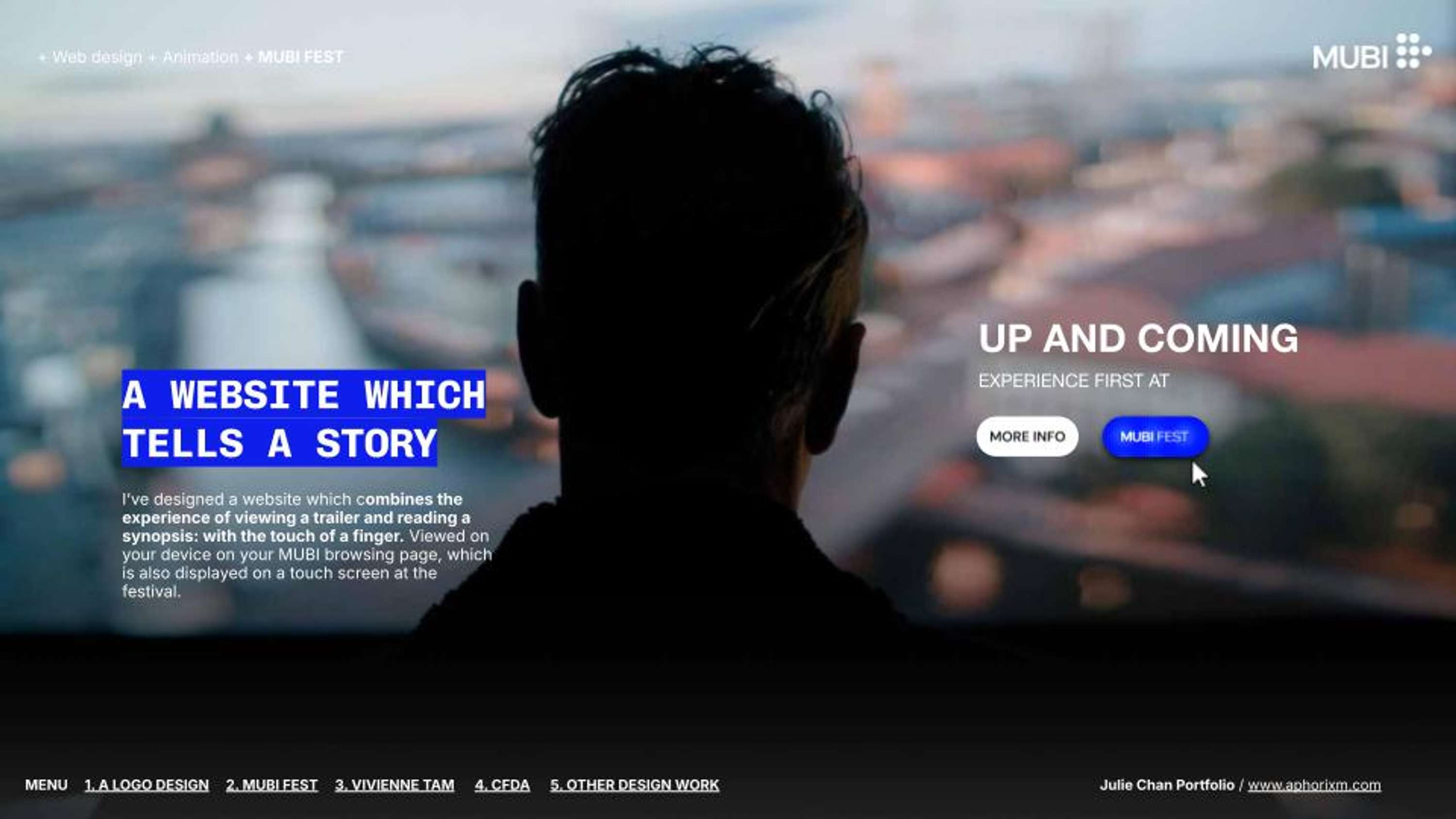 A WEB EXPERIENCE (PERSONAL PROJECT) by Julie Chan
