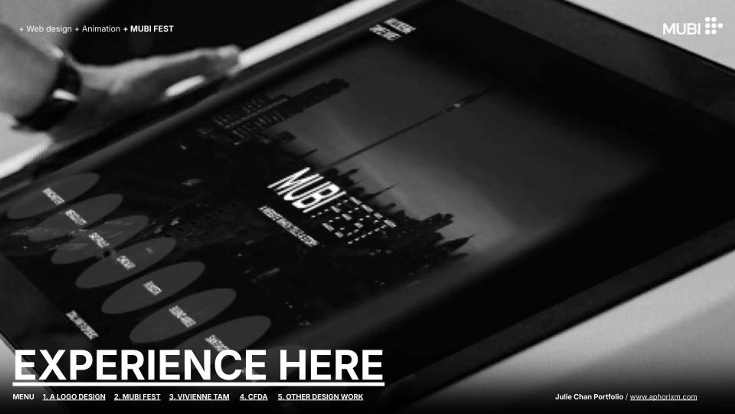 A WEB EXPERIENCE (PERSONAL PROJECT) by Julie Chan