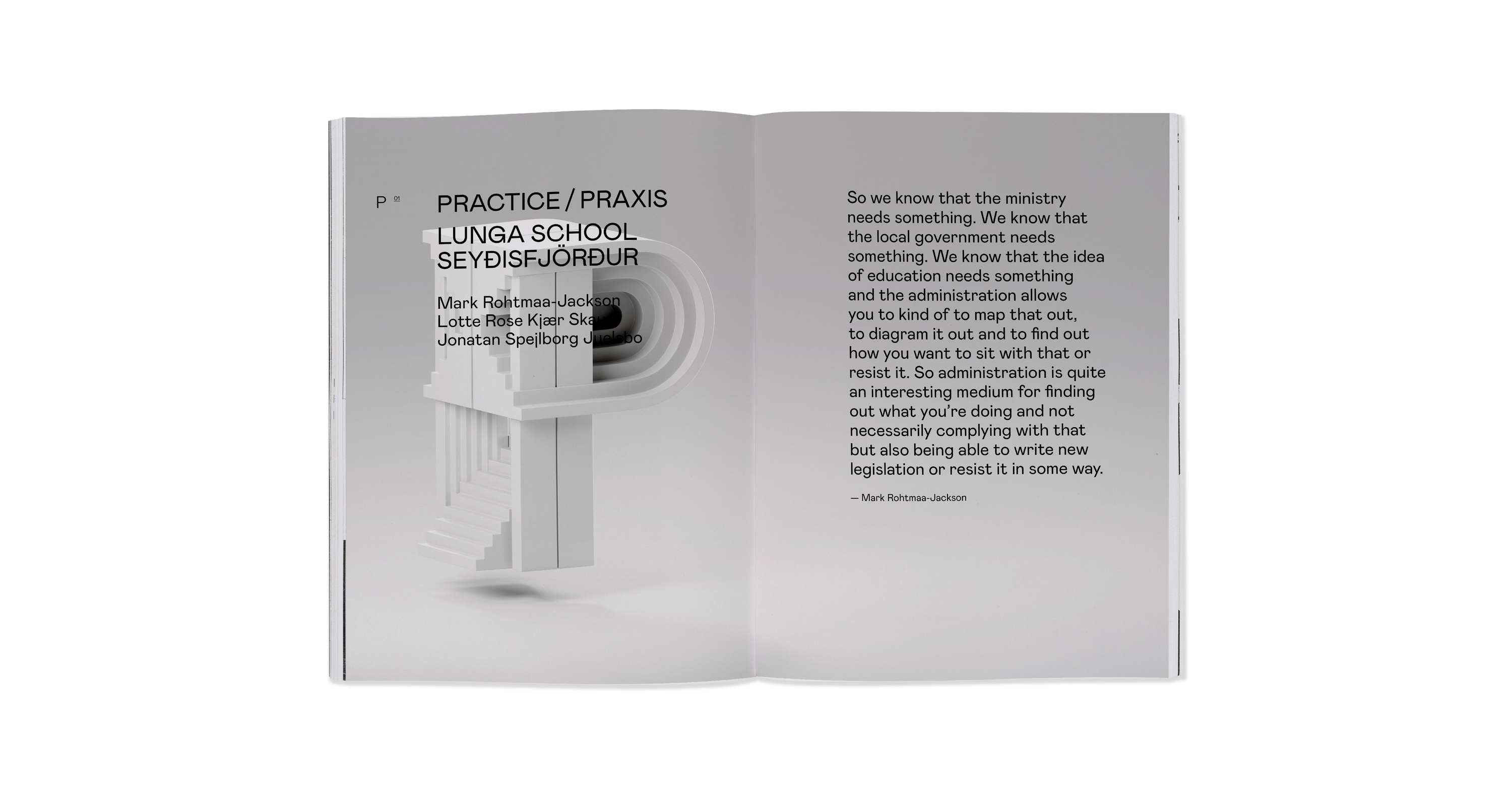 UNLEARNING edition of SLUICE designed by CHK Design by Christian Küsters