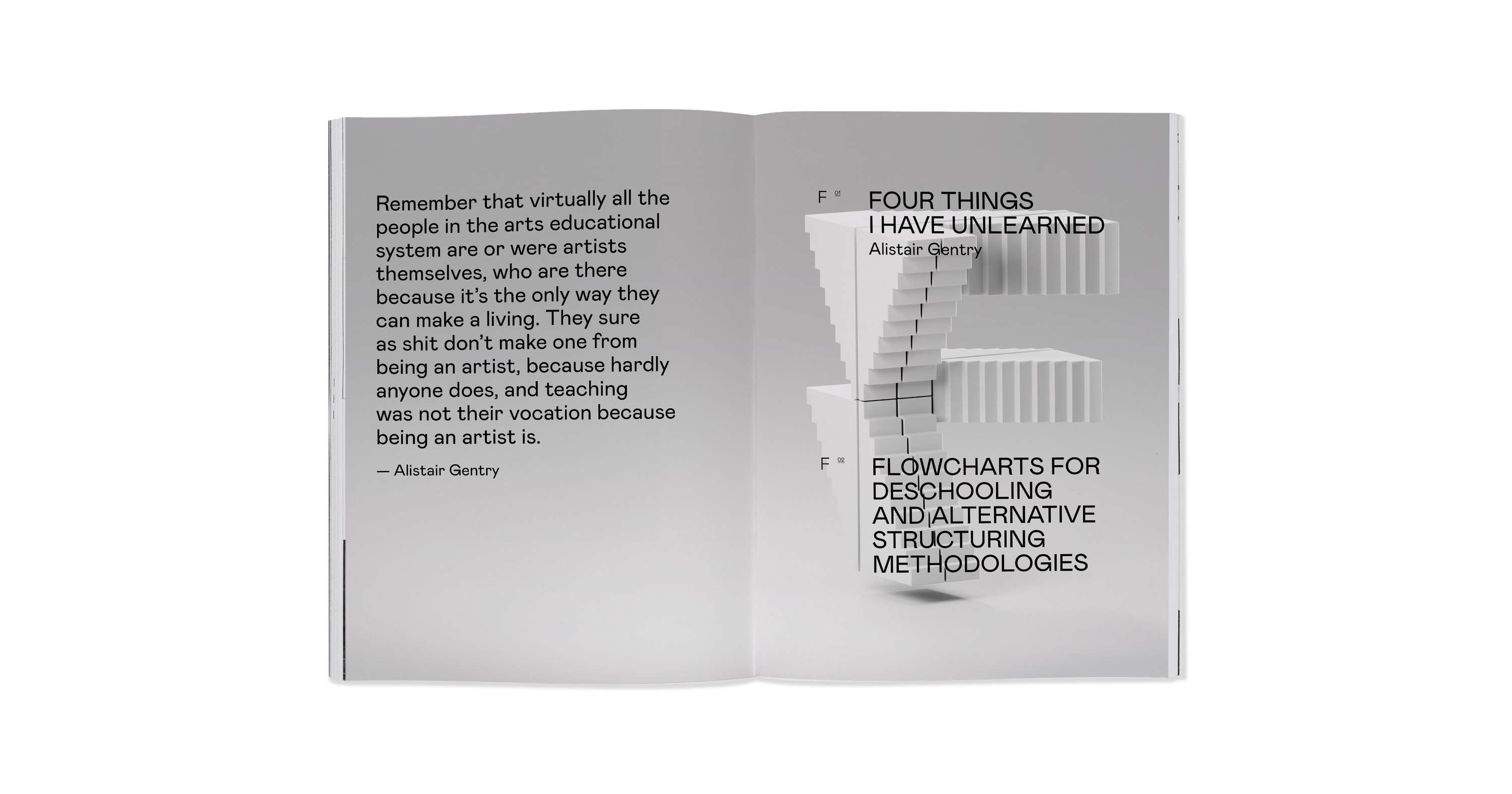 UNLEARNING edition of SLUICE designed by CHK Design by Christian Küsters
