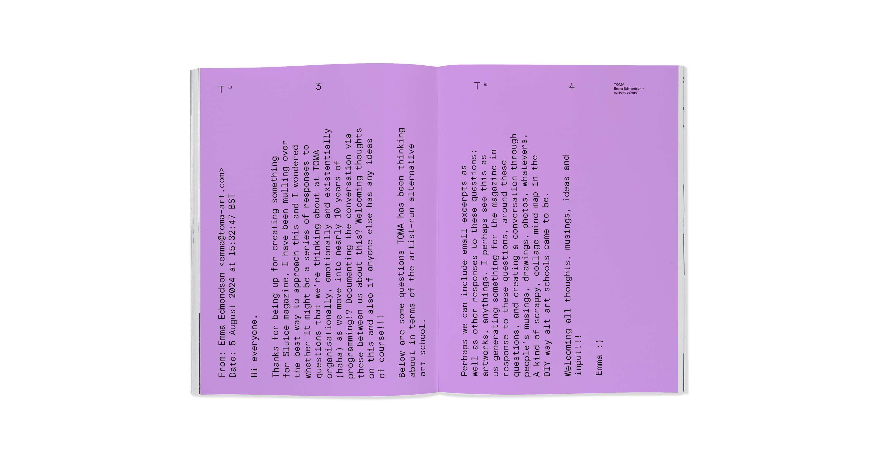 UNLEARNING edition of SLUICE designed by CHK Design by Christian Küsters