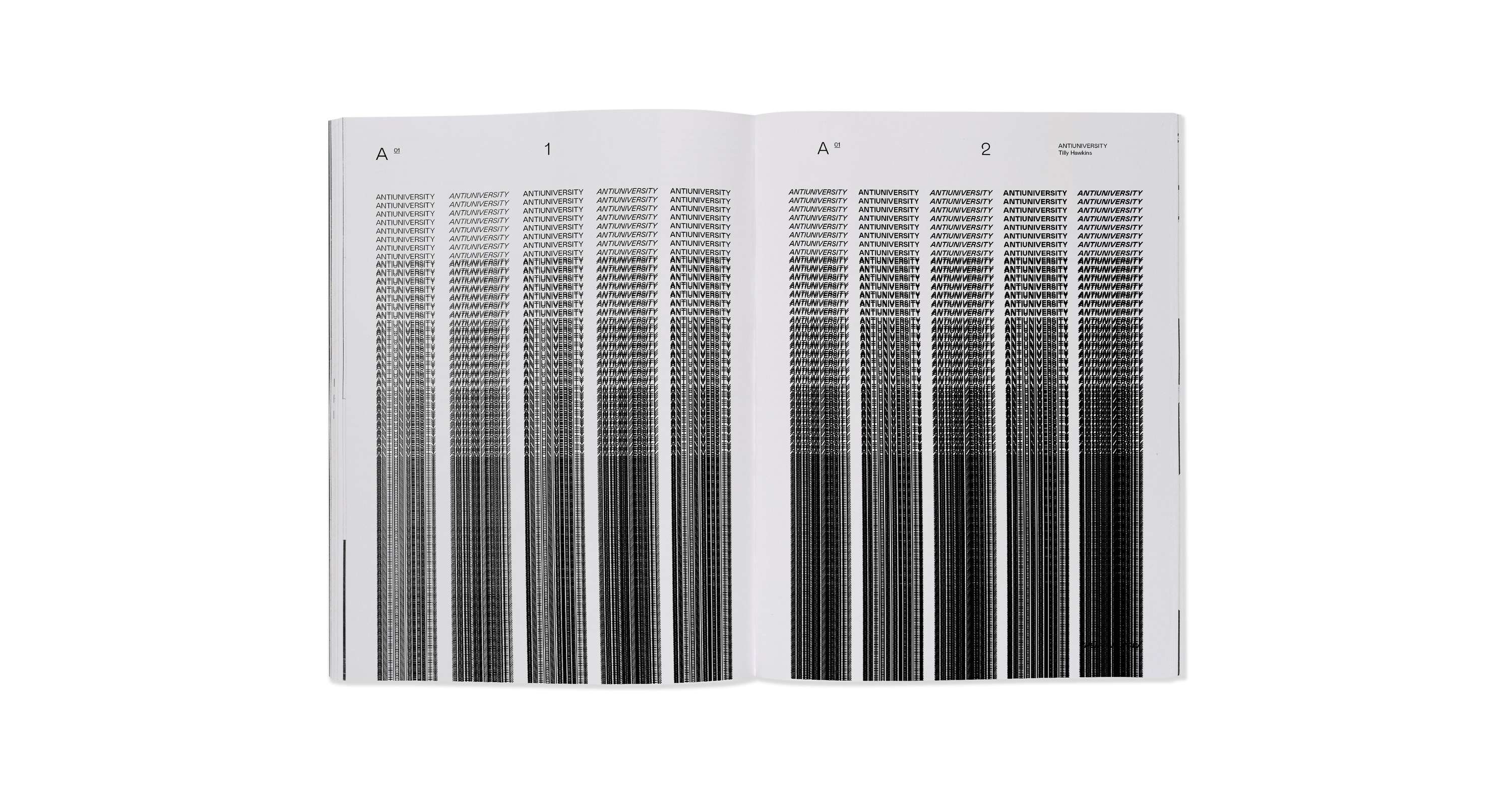 UNLEARNING edition of SLUICE designed by CHK Design by Christian Küsters