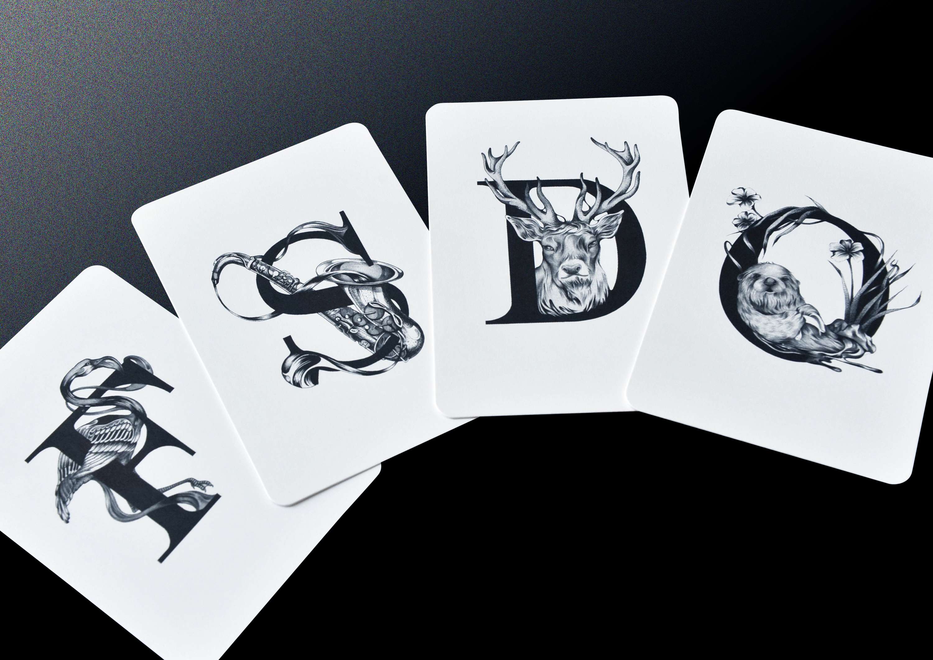 Pomme Chan Alphabet Card by Kwan Sereratana