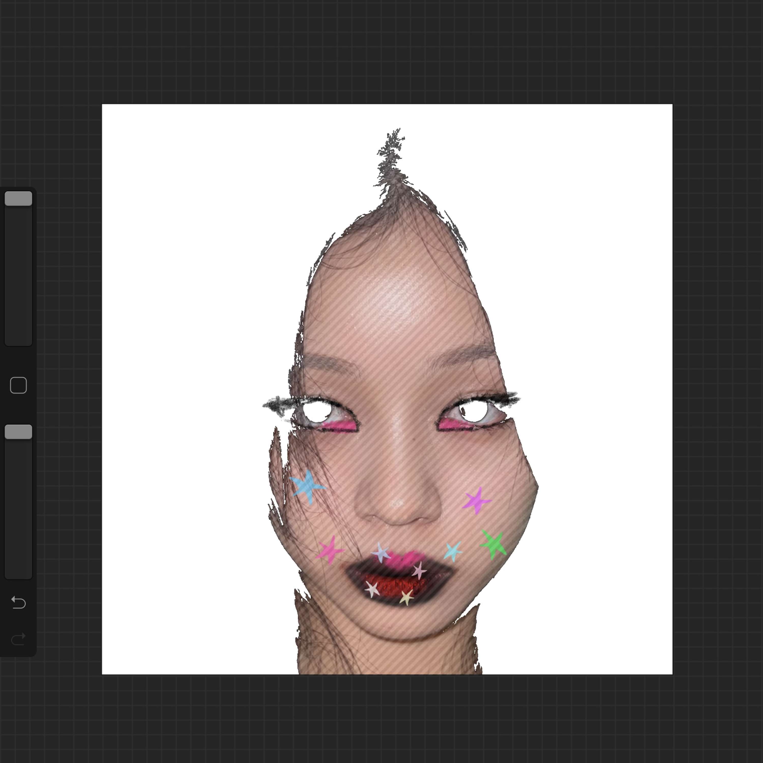 Some experimental makeup cuz why not? by @ambrxx_ 