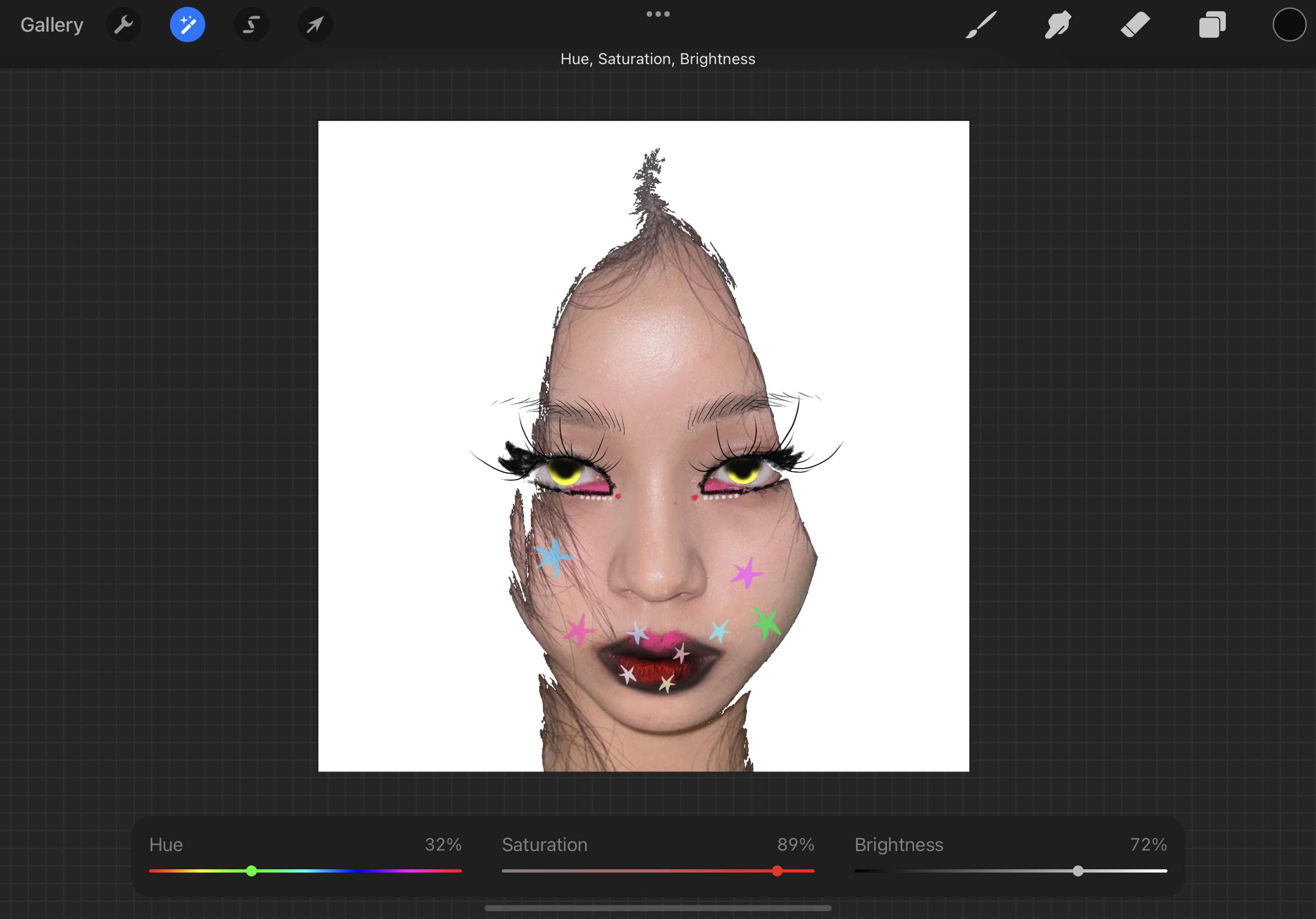Some experimental makeup cuz why not? by @ambrxx_ 
