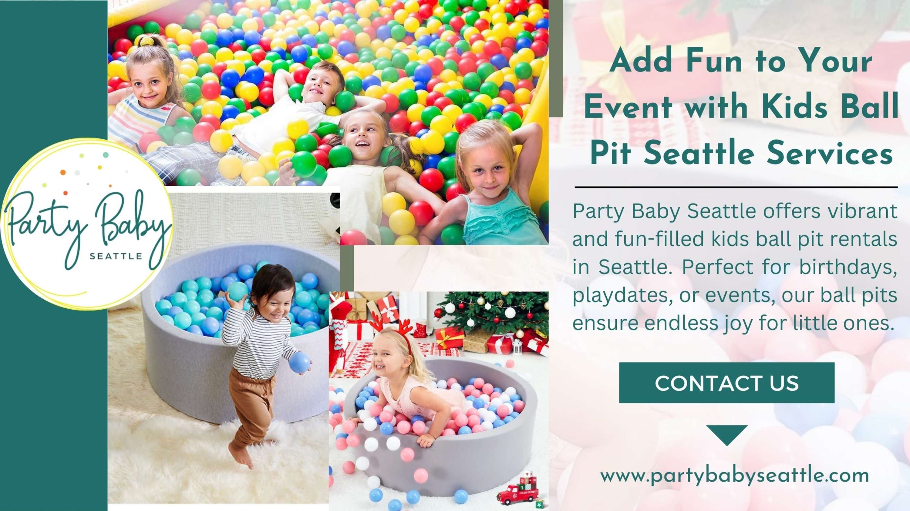 Interactive Kids Ball Pit Fun for Events in Seattle | Party Baby Seattle by Party Baby Seattle