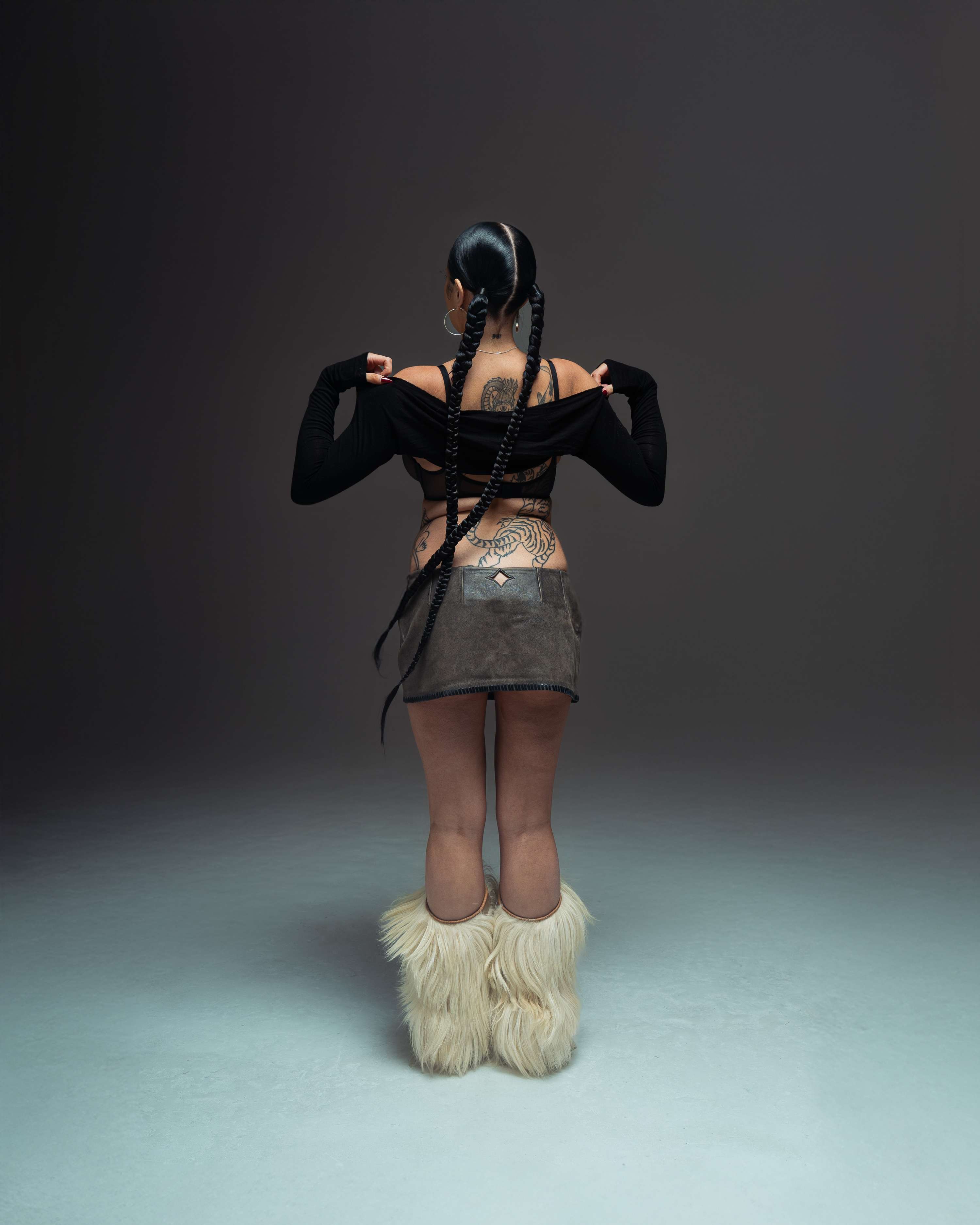 Annie in the studio by Bethan Kelly
