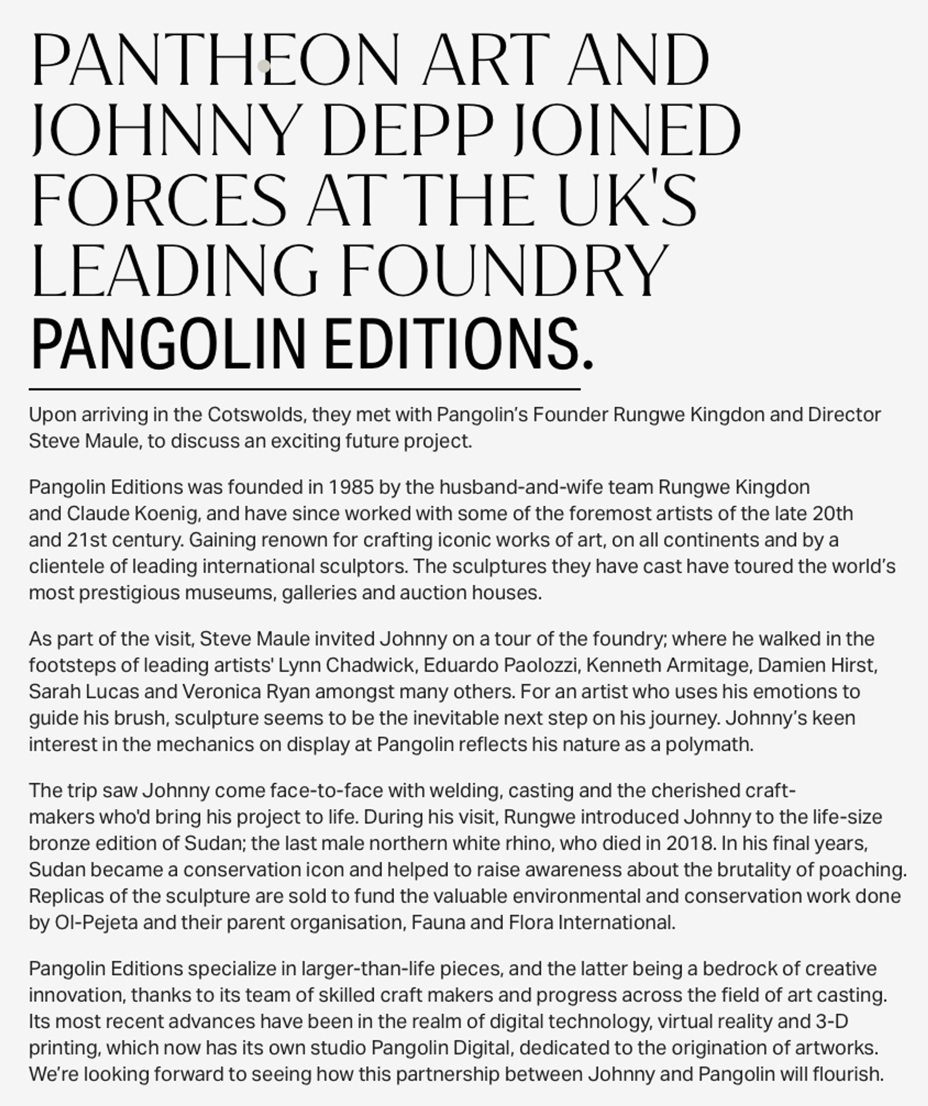 Exploring Johnny Depp's Artwork by Raegan Rubin