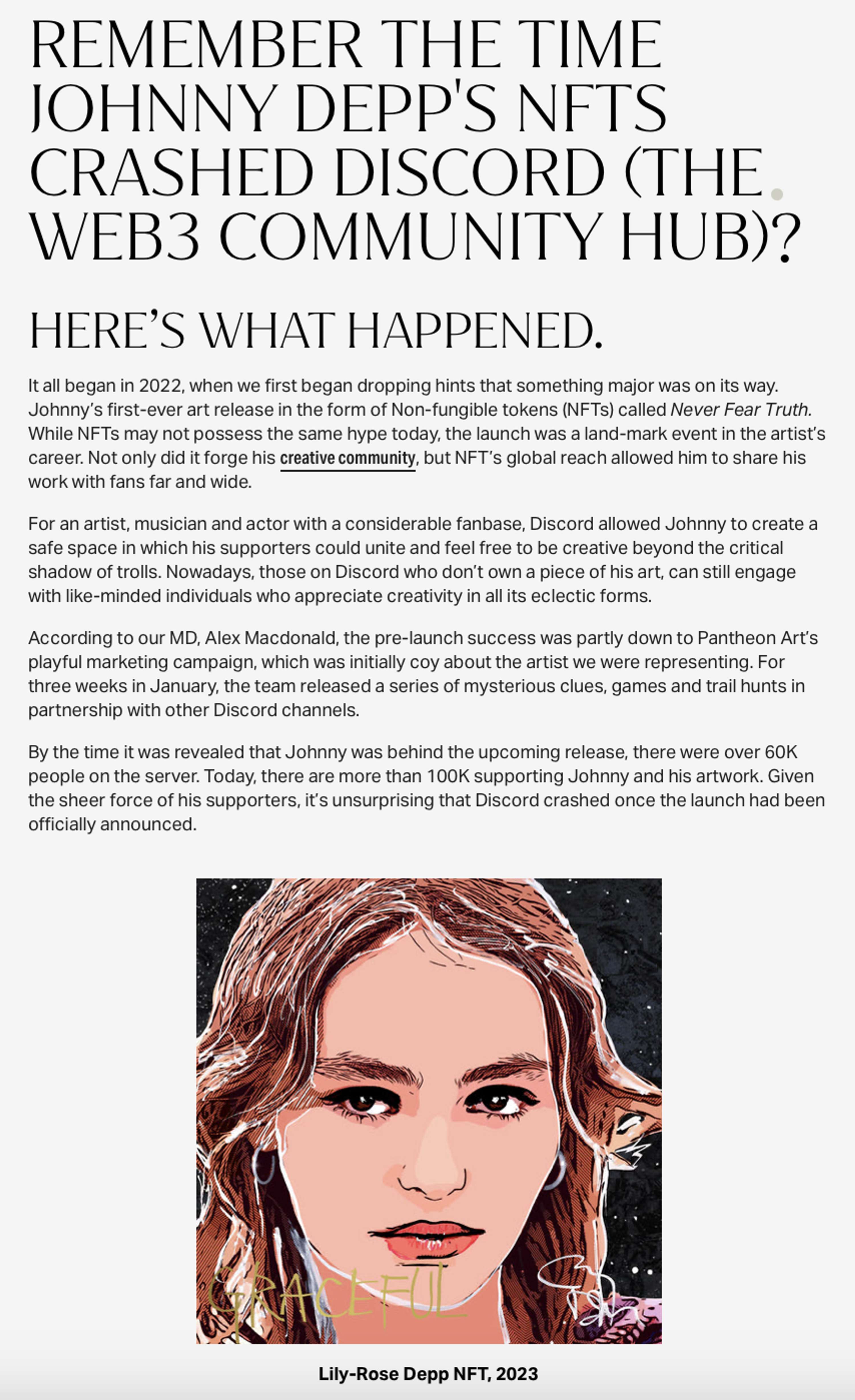 Exploring Johnny Depp's Artwork by Raegan Rubin