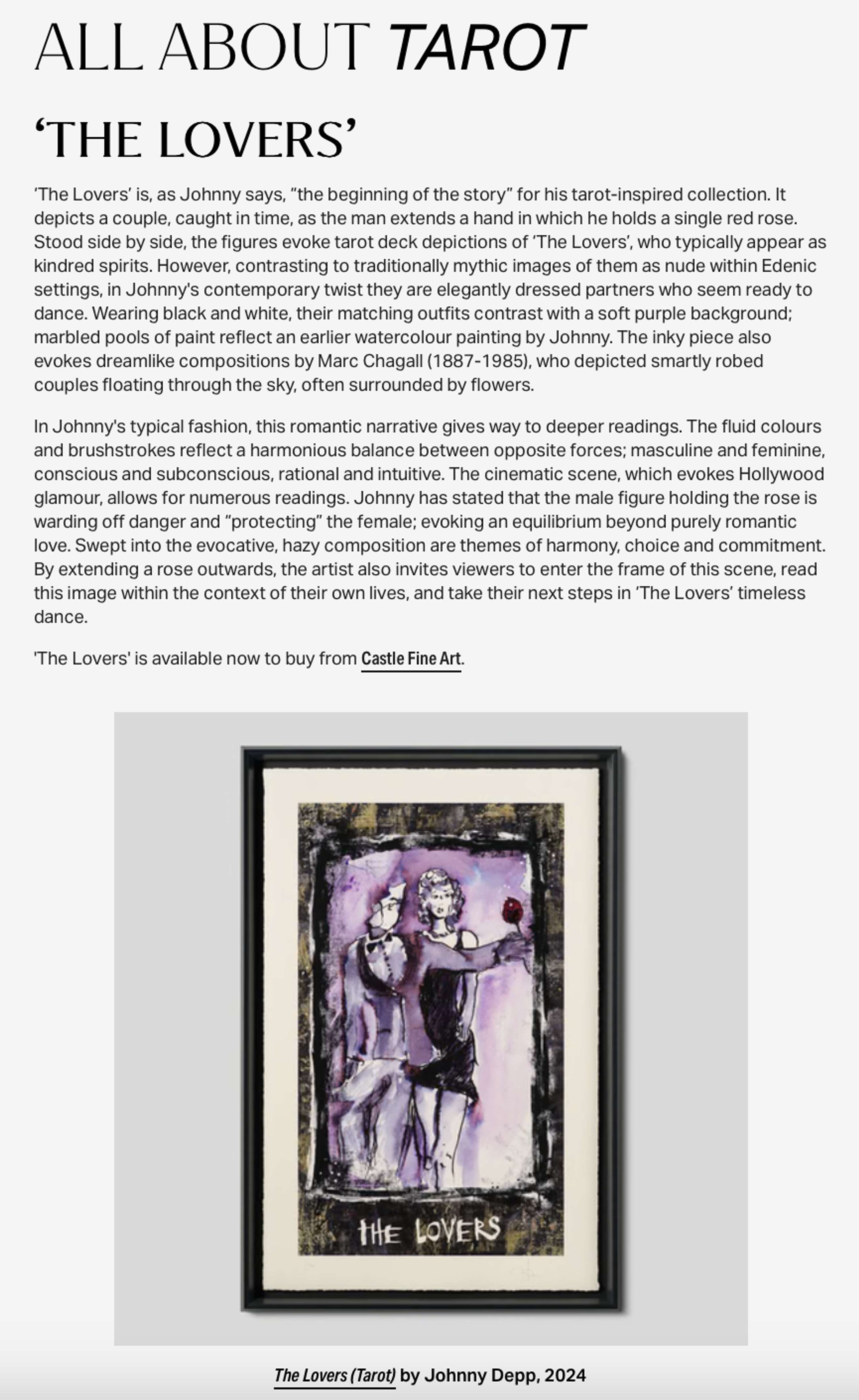 Exploring Johnny Depp's Artwork by Raegan Rubin