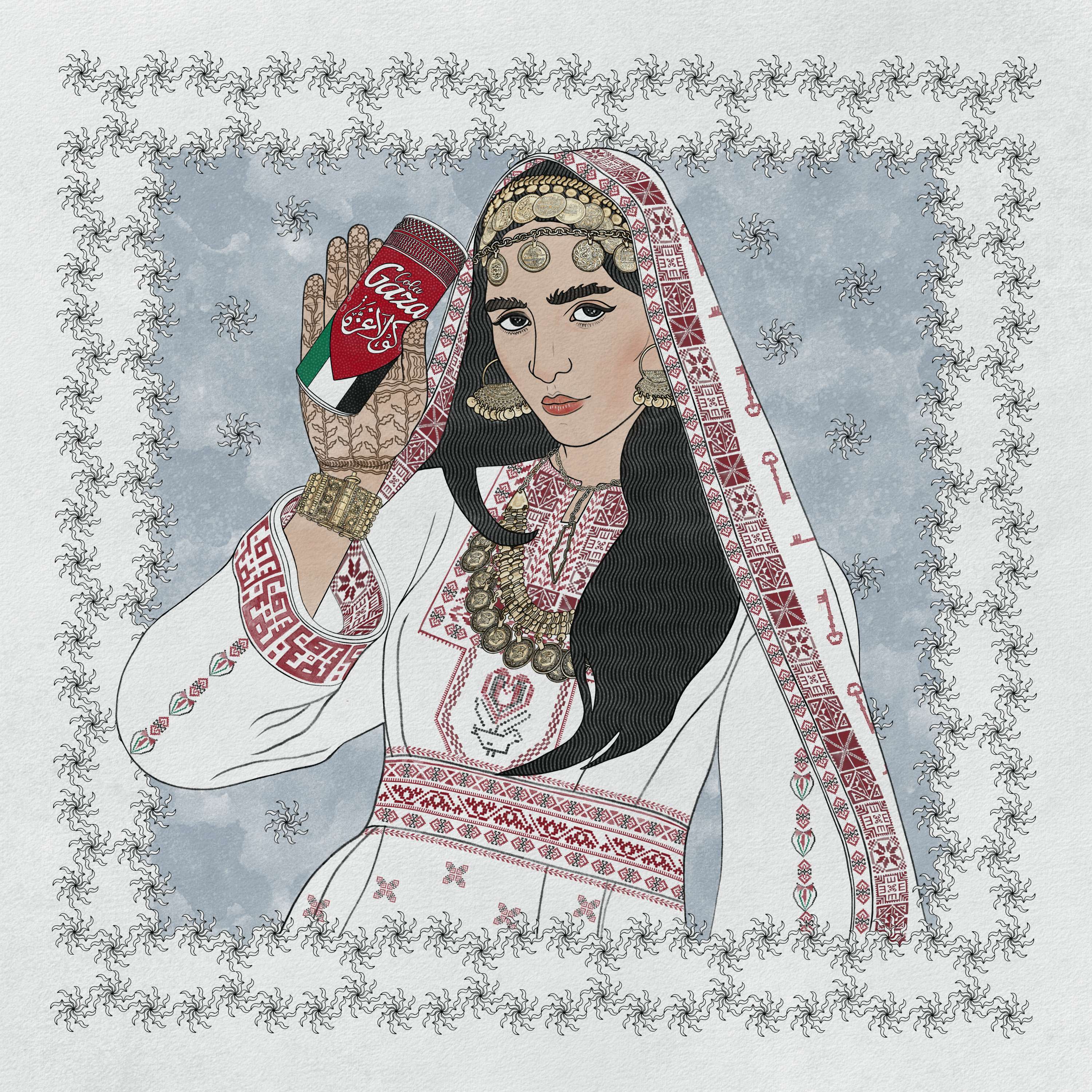 Gaza cola by Raafaye Ali