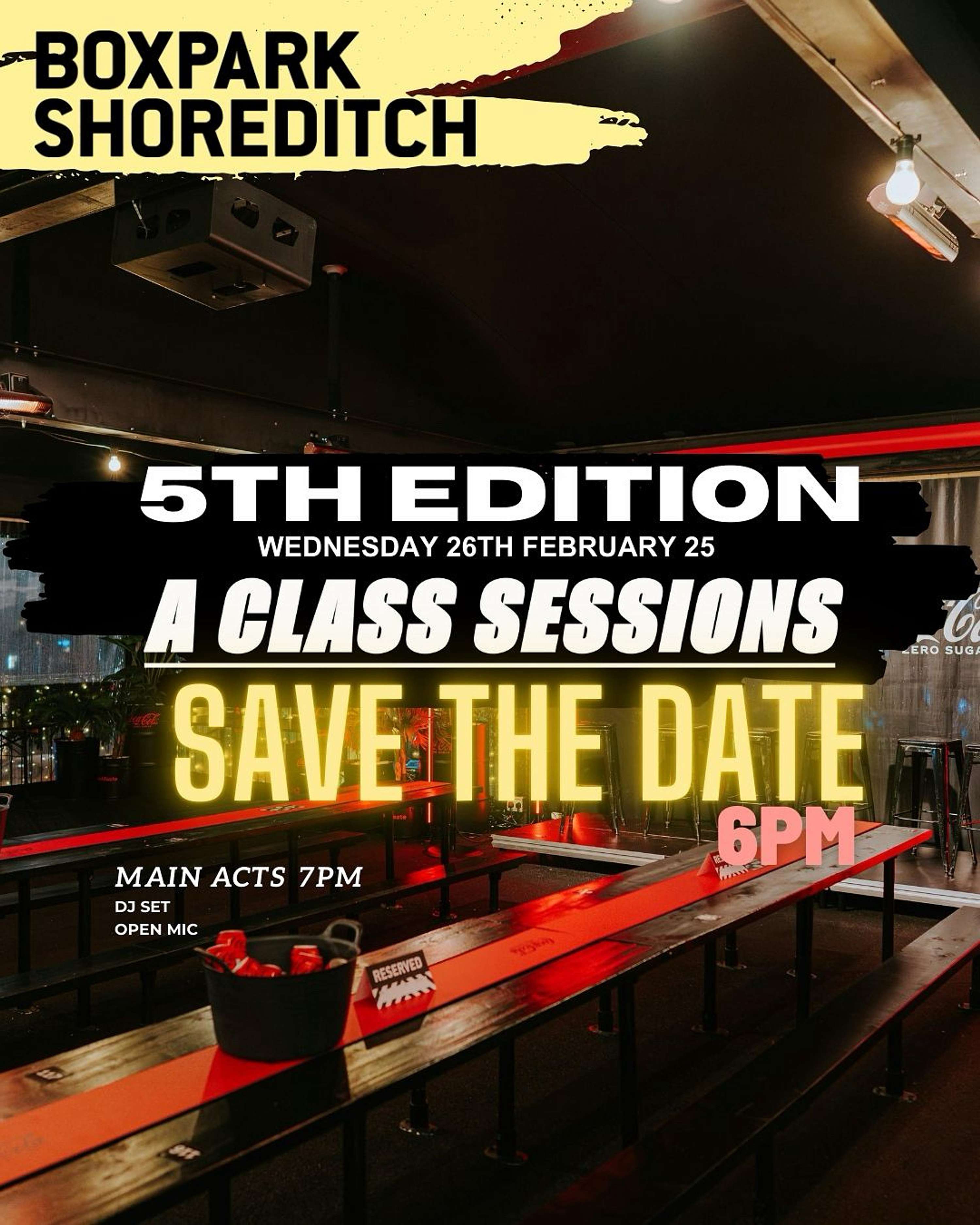A Class Sessions - 5th Edition at BOXPARK by Iyah Adu