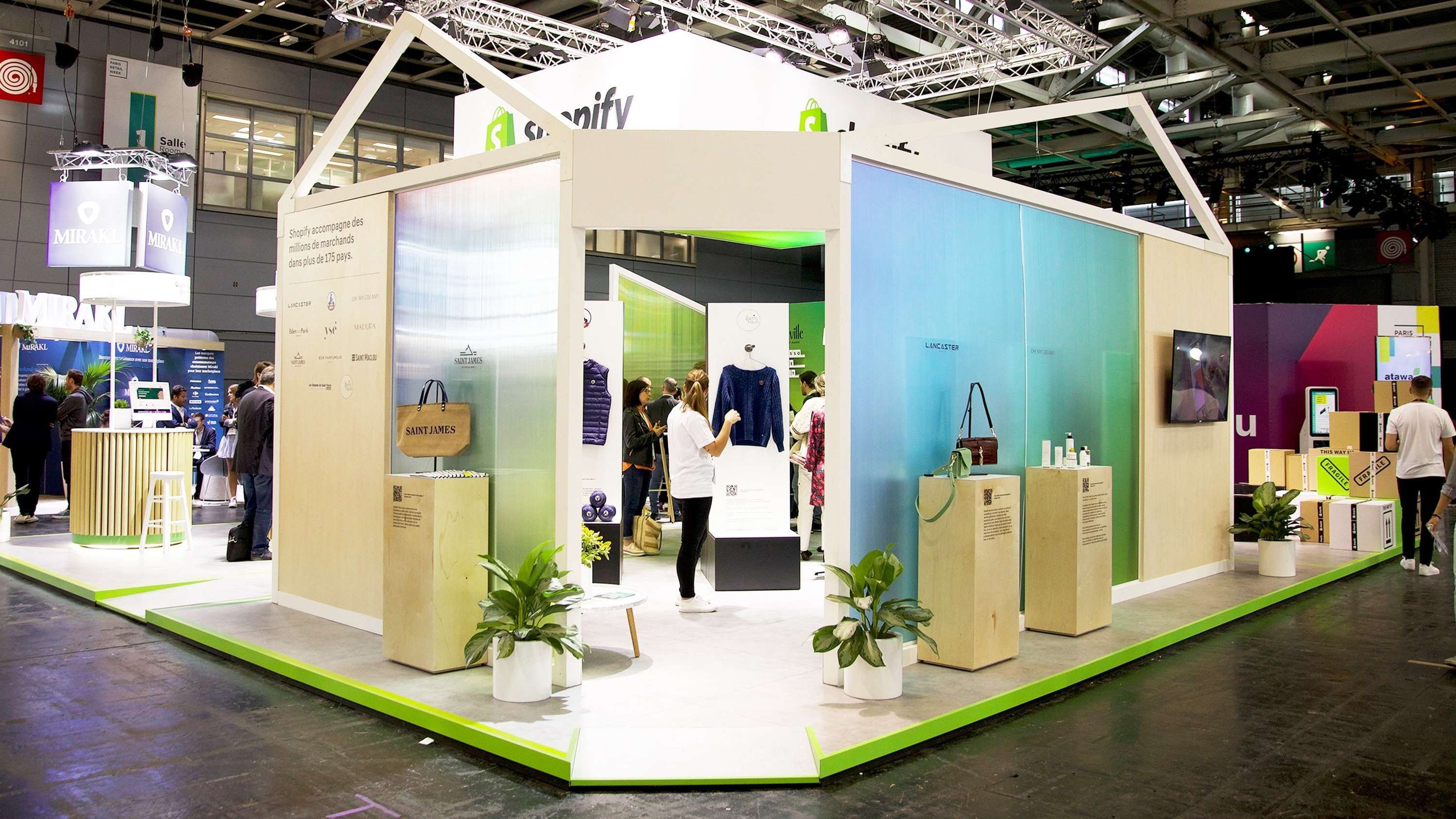 Shopify stand, Paris Retail Week by B&J
