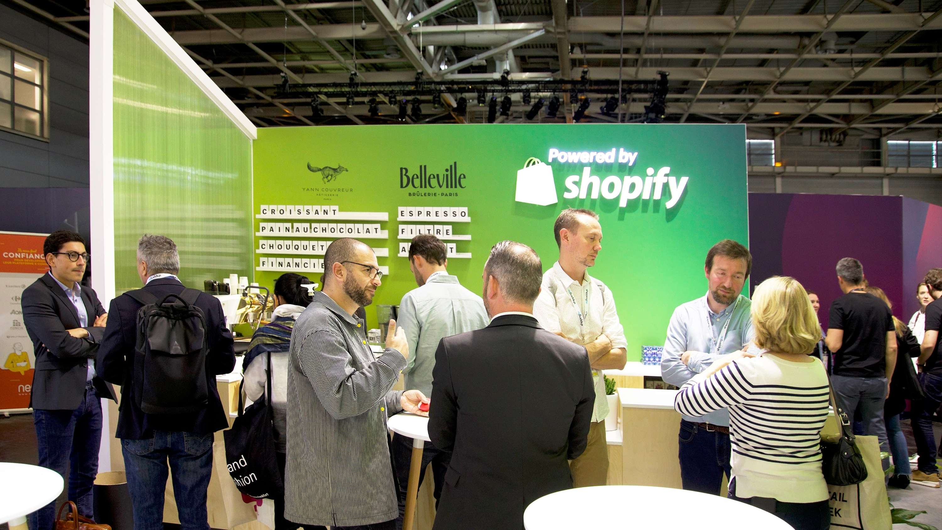 Shopify stand, Paris Retail Week by B&J