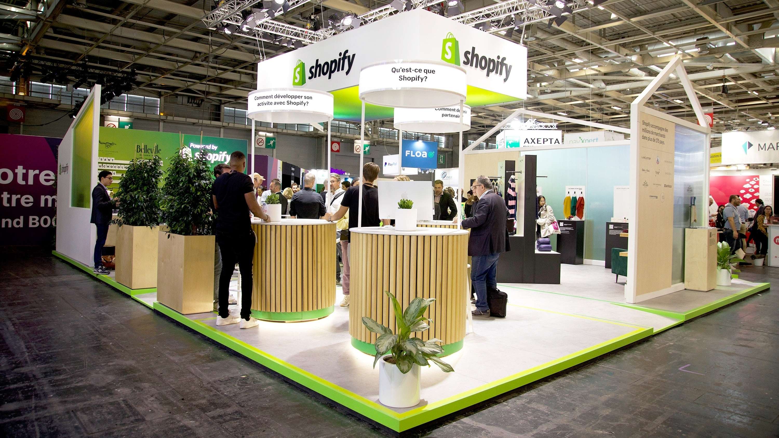 Shopify stand, Paris Retail Week by B&J