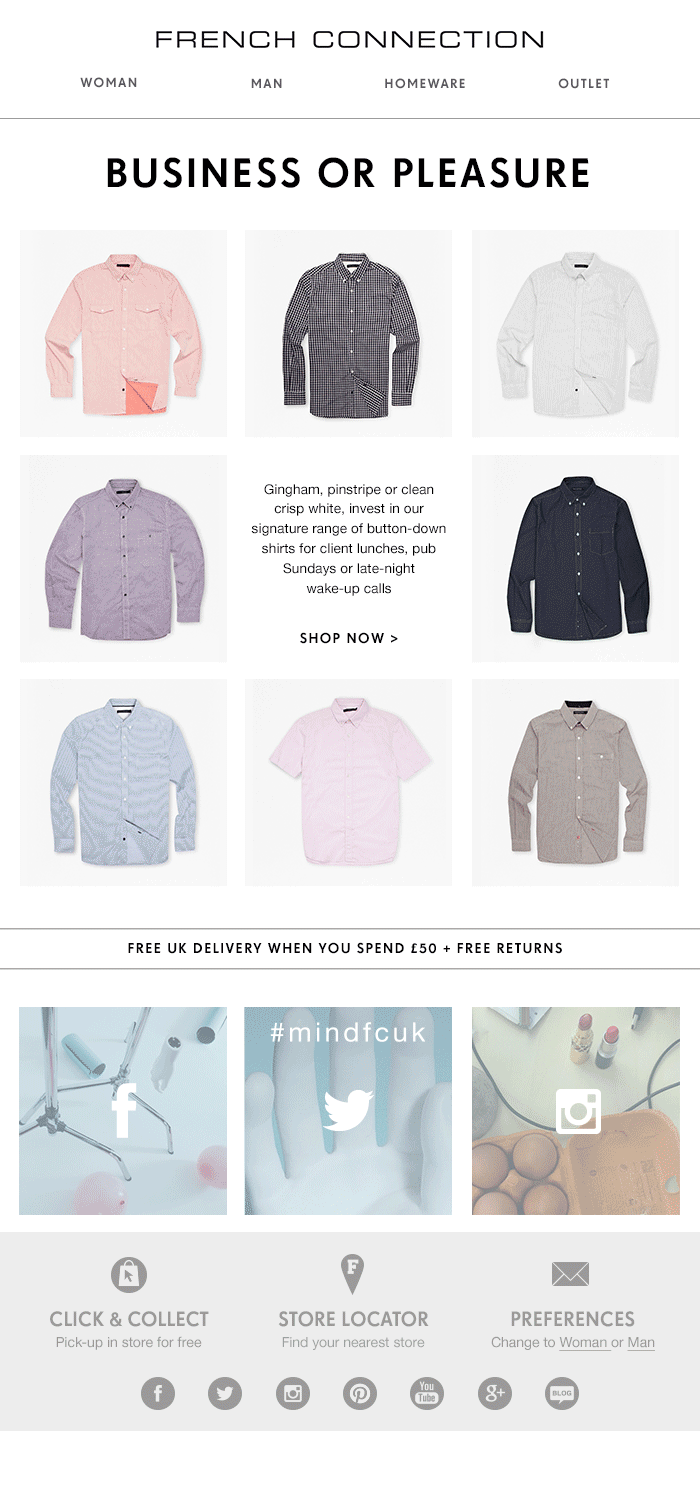 French Connection - Copywriting & Content For Emails by Jennifer Hore