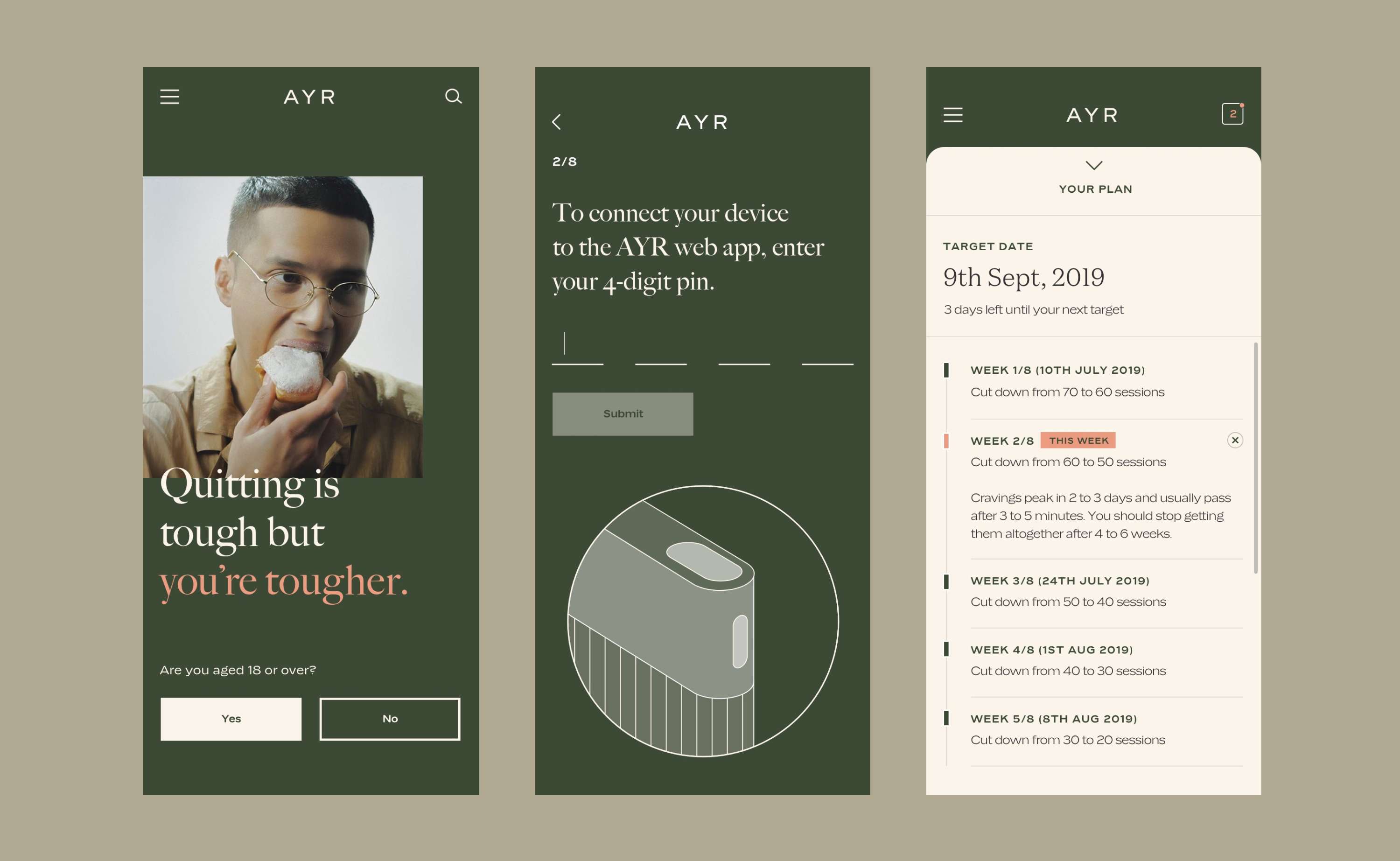 AYR - App Design by Dipa Thanki