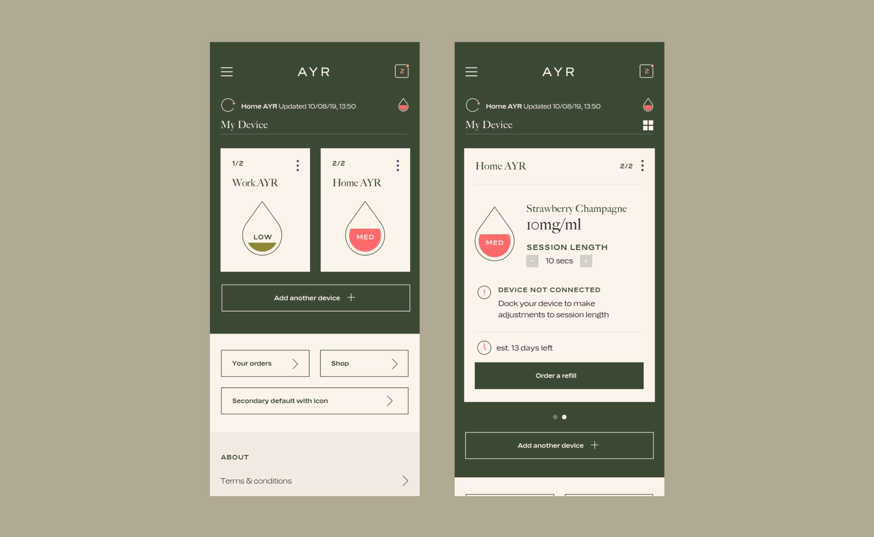 AYR - App Design by Dipa Thanki