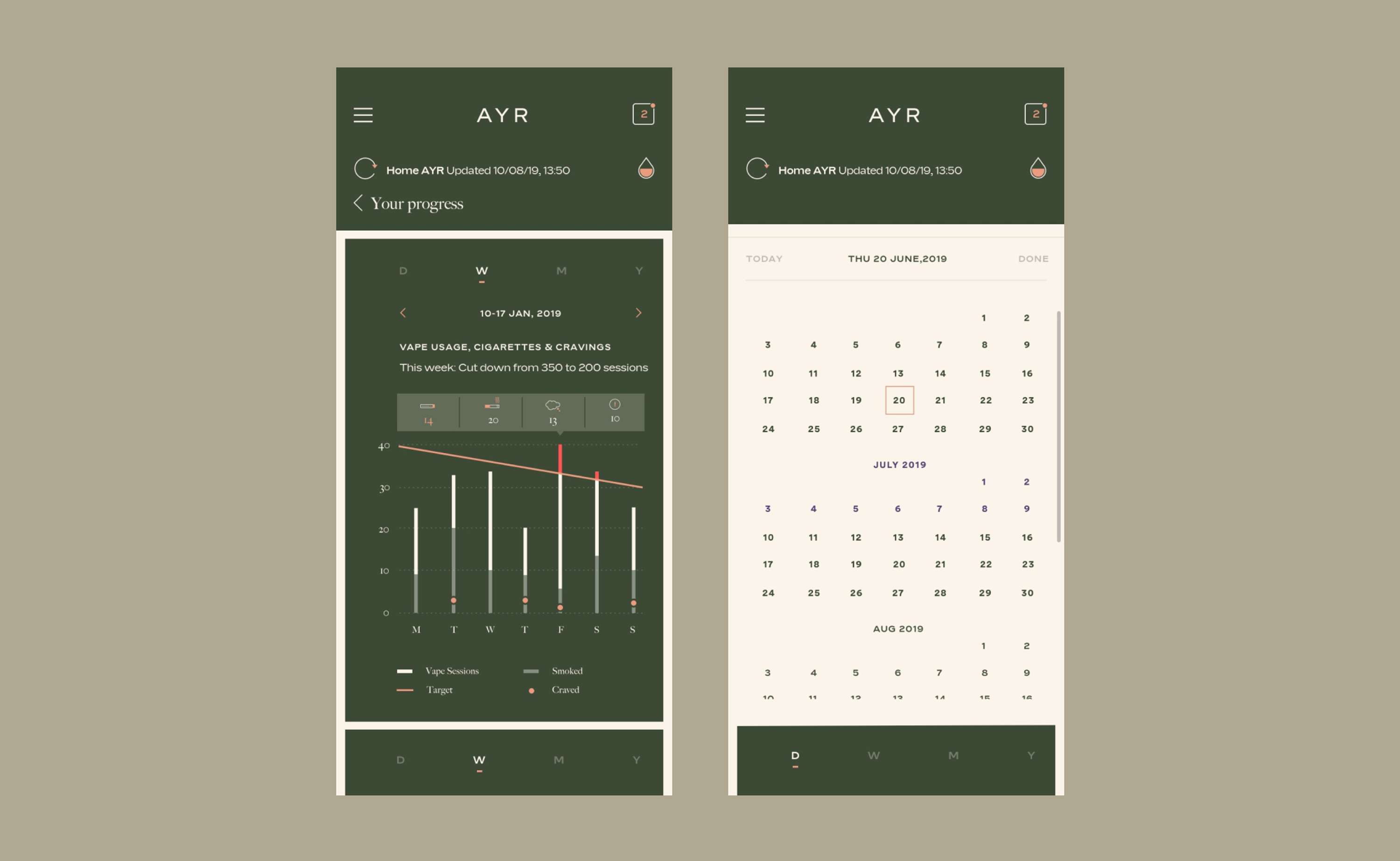 AYR - App Design by Dipa Thanki