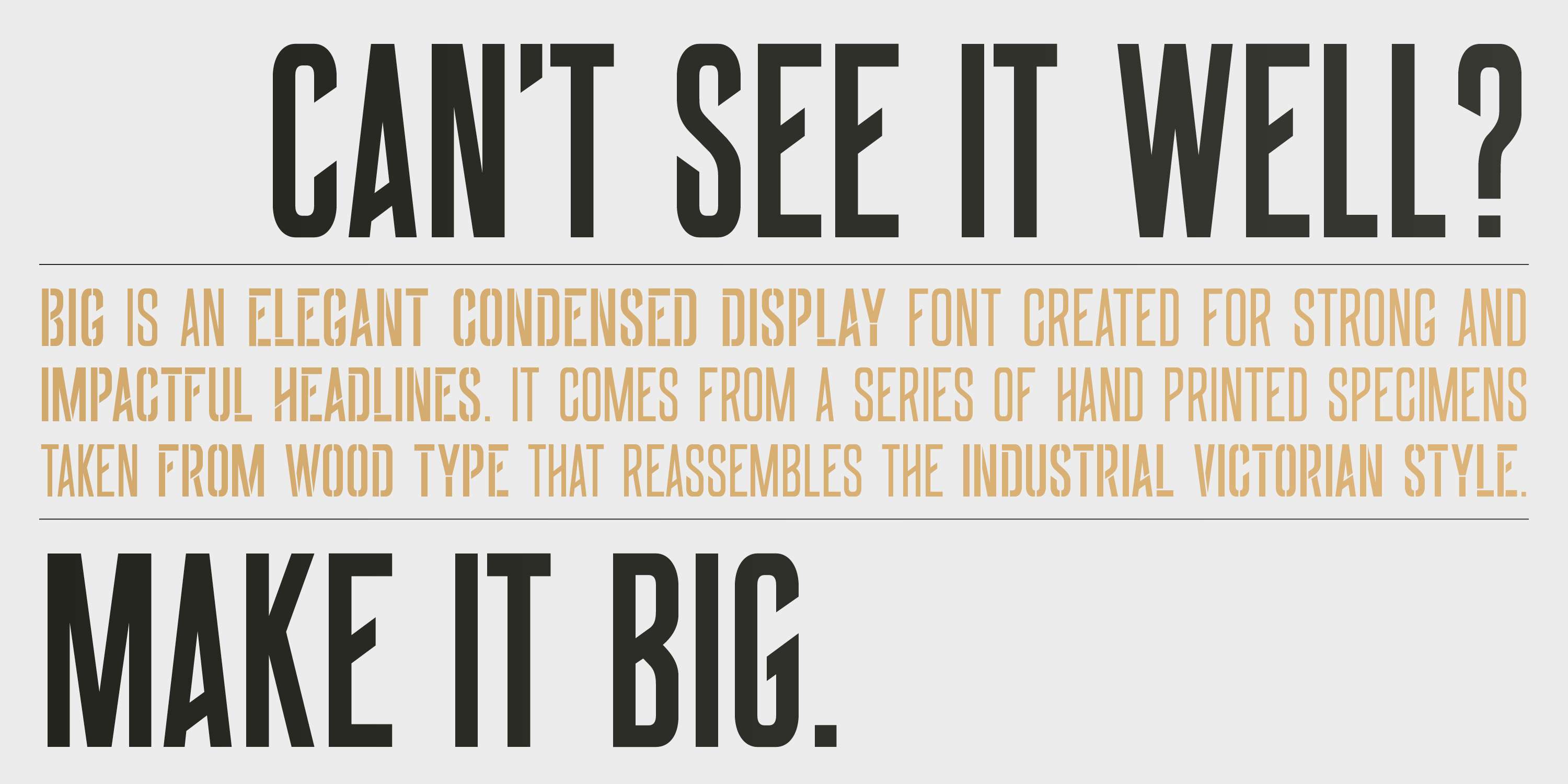 BIG Font by João Miranda