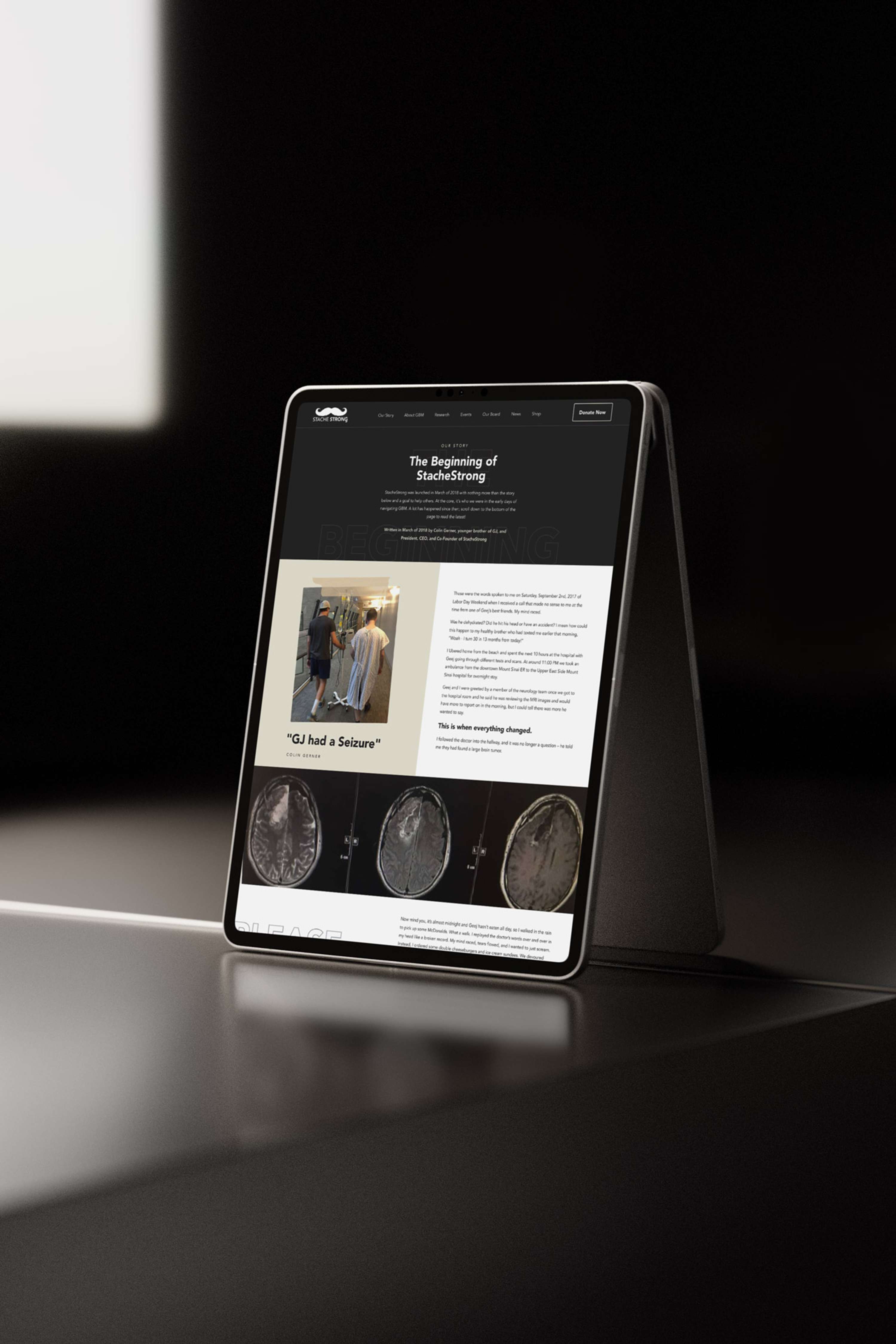 StacheStrong - Brand and Website Design by Ruby Ellis