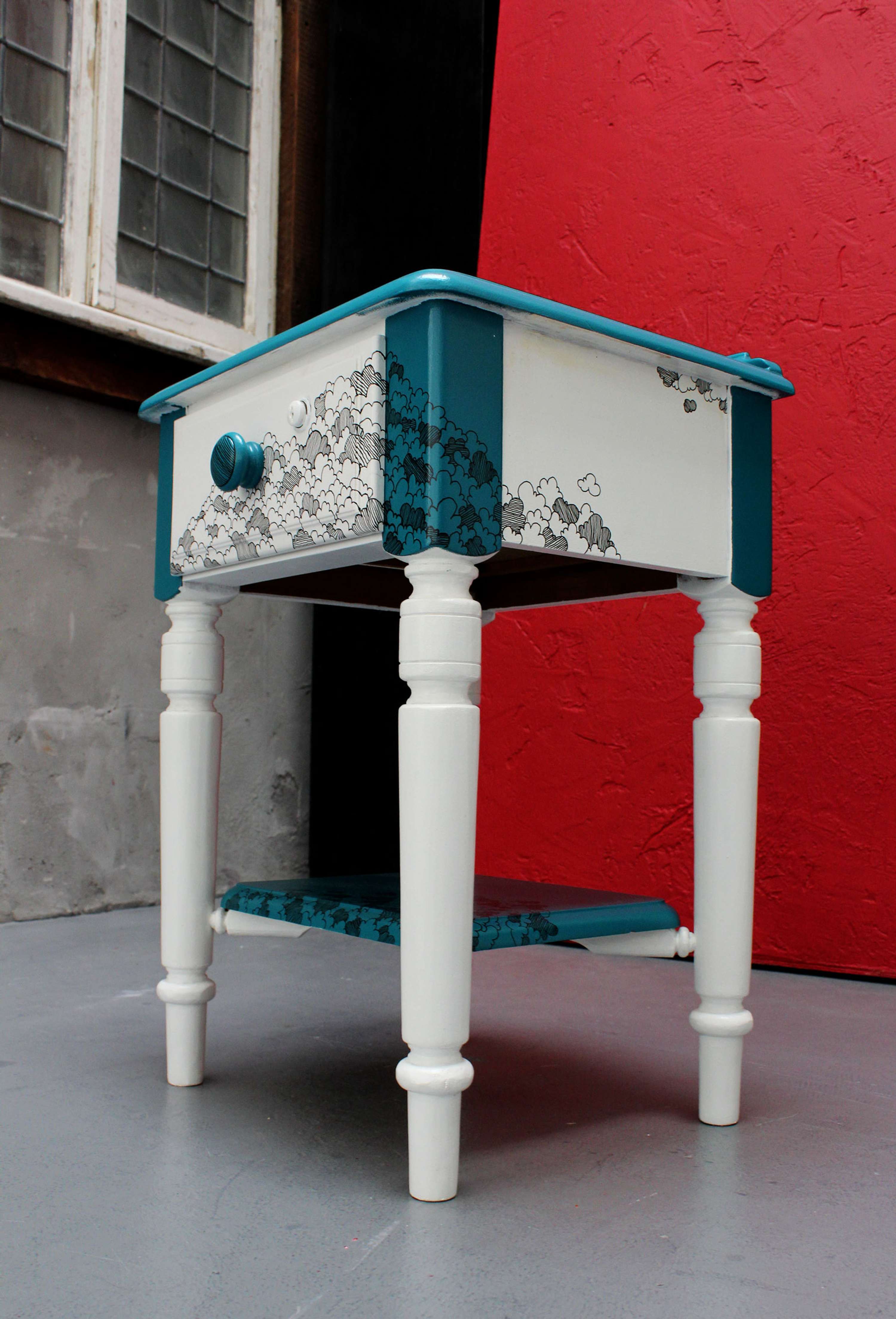 Cloudy Bedside Table by Nat (Newt) Mlodecka