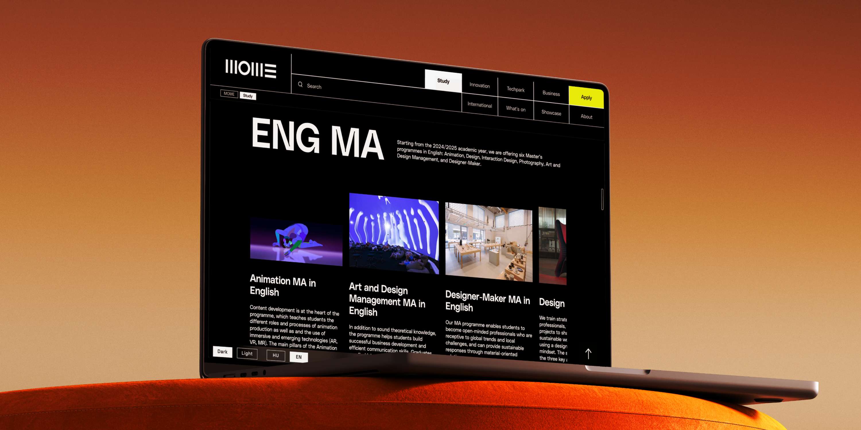 MOME | Website Redesign | 2022 by Sian Williams