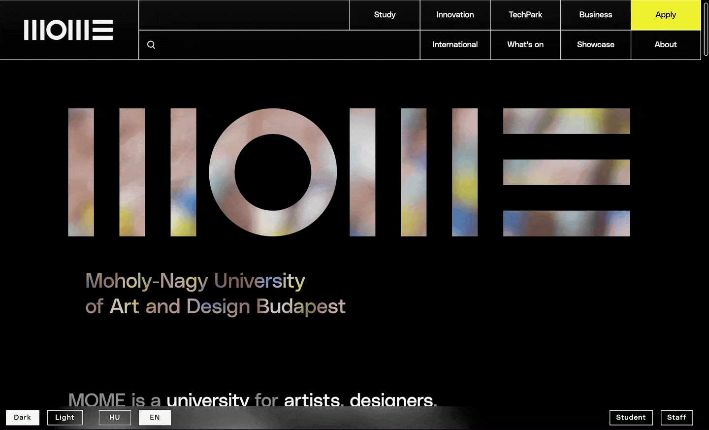 MOME | Website Redesign | 2022 by Sian Williams