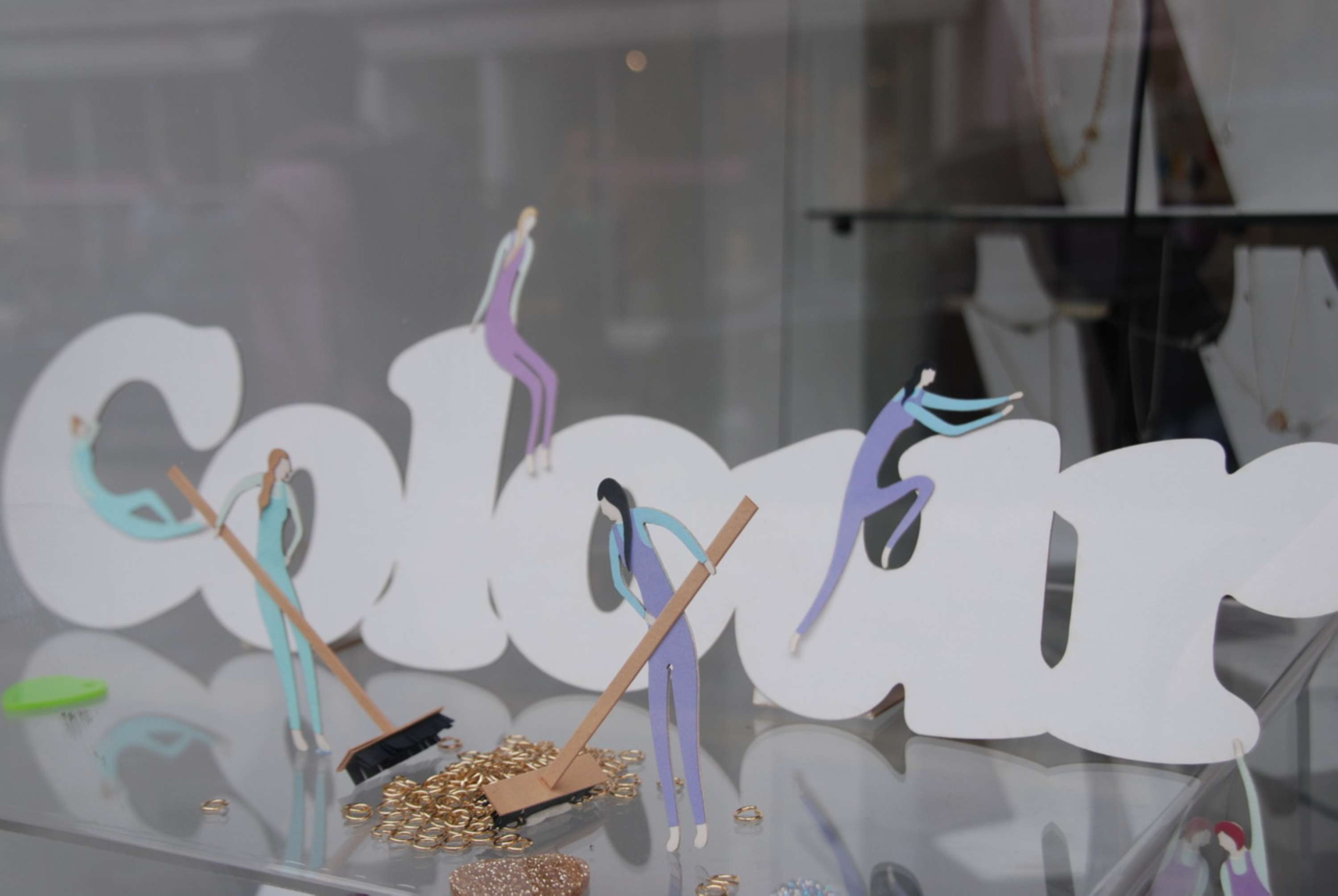 Tatty Devine Visual Merchandising/window display by Lou Clarke