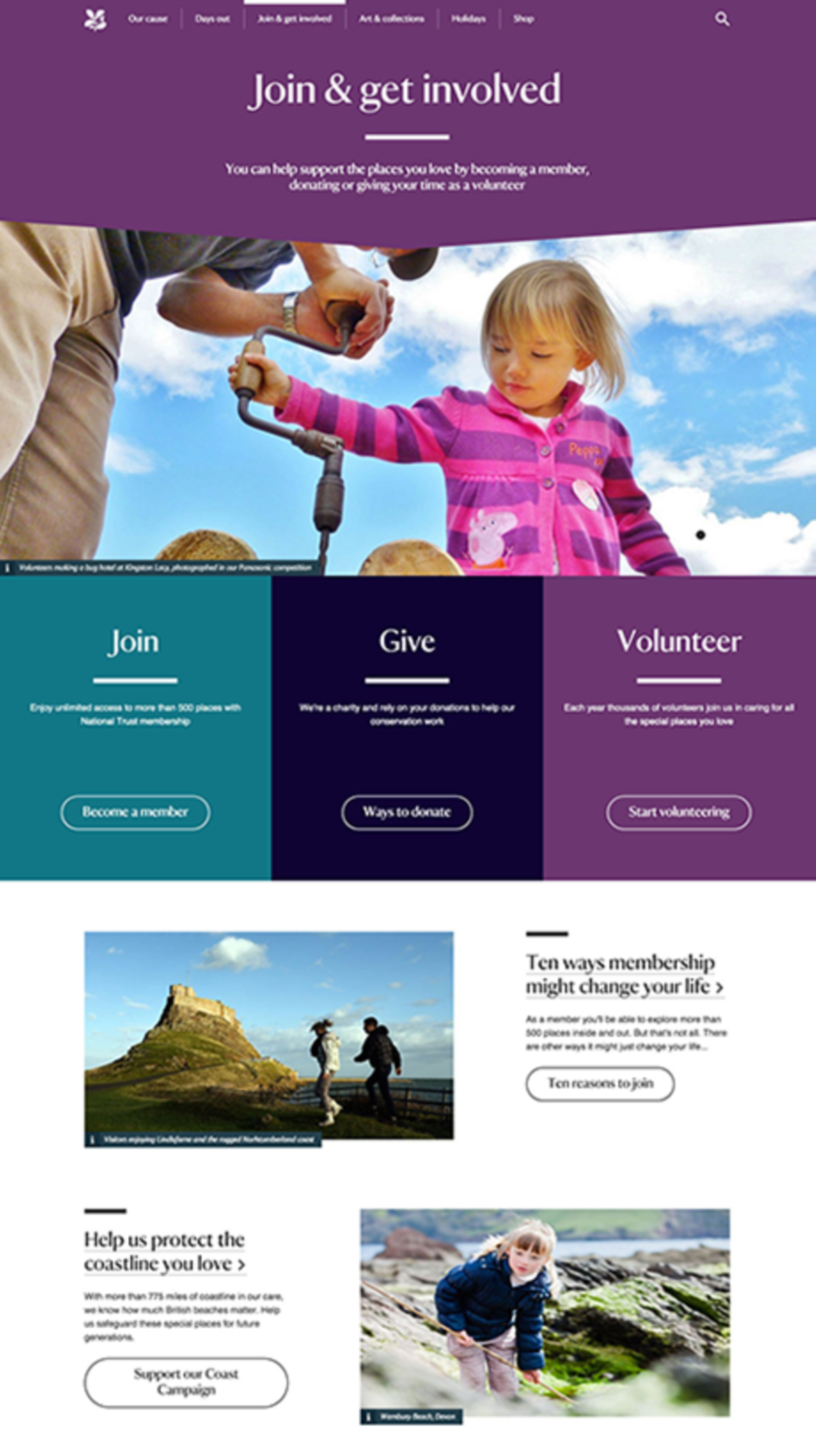 National Trust - Mobile app by Digitas