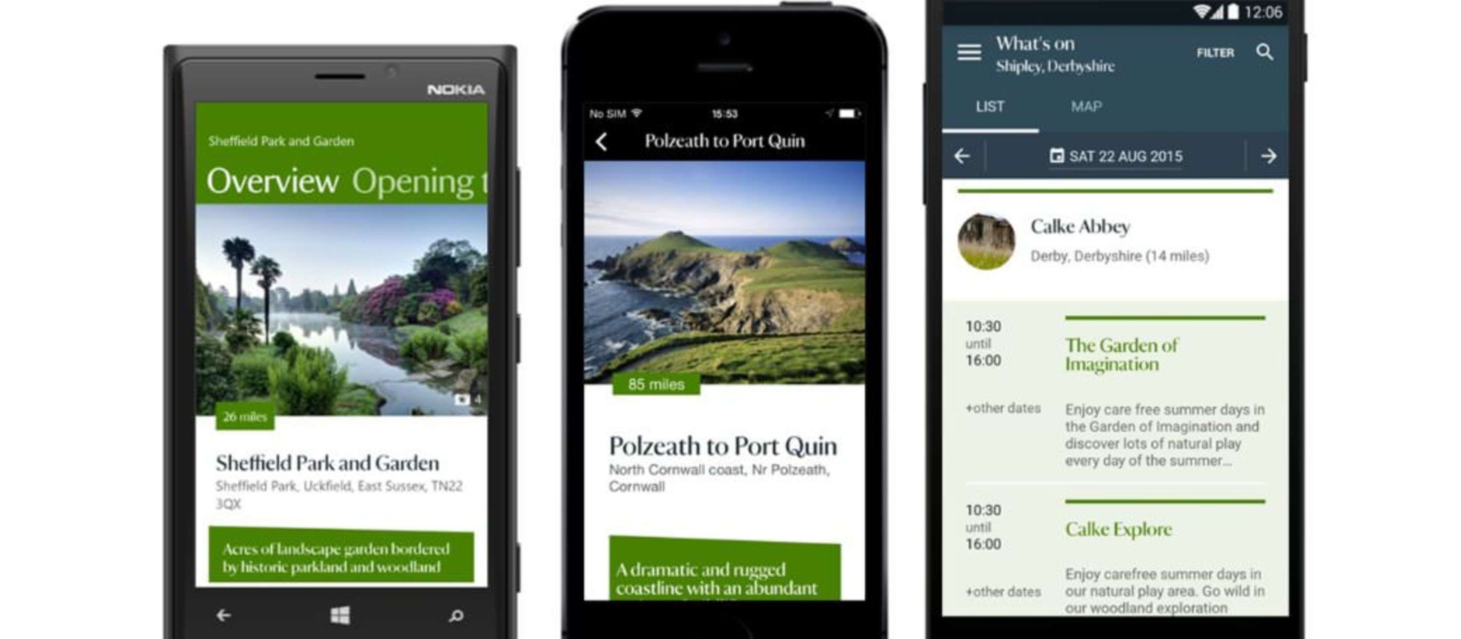 National Trust - Mobile app by Digitas