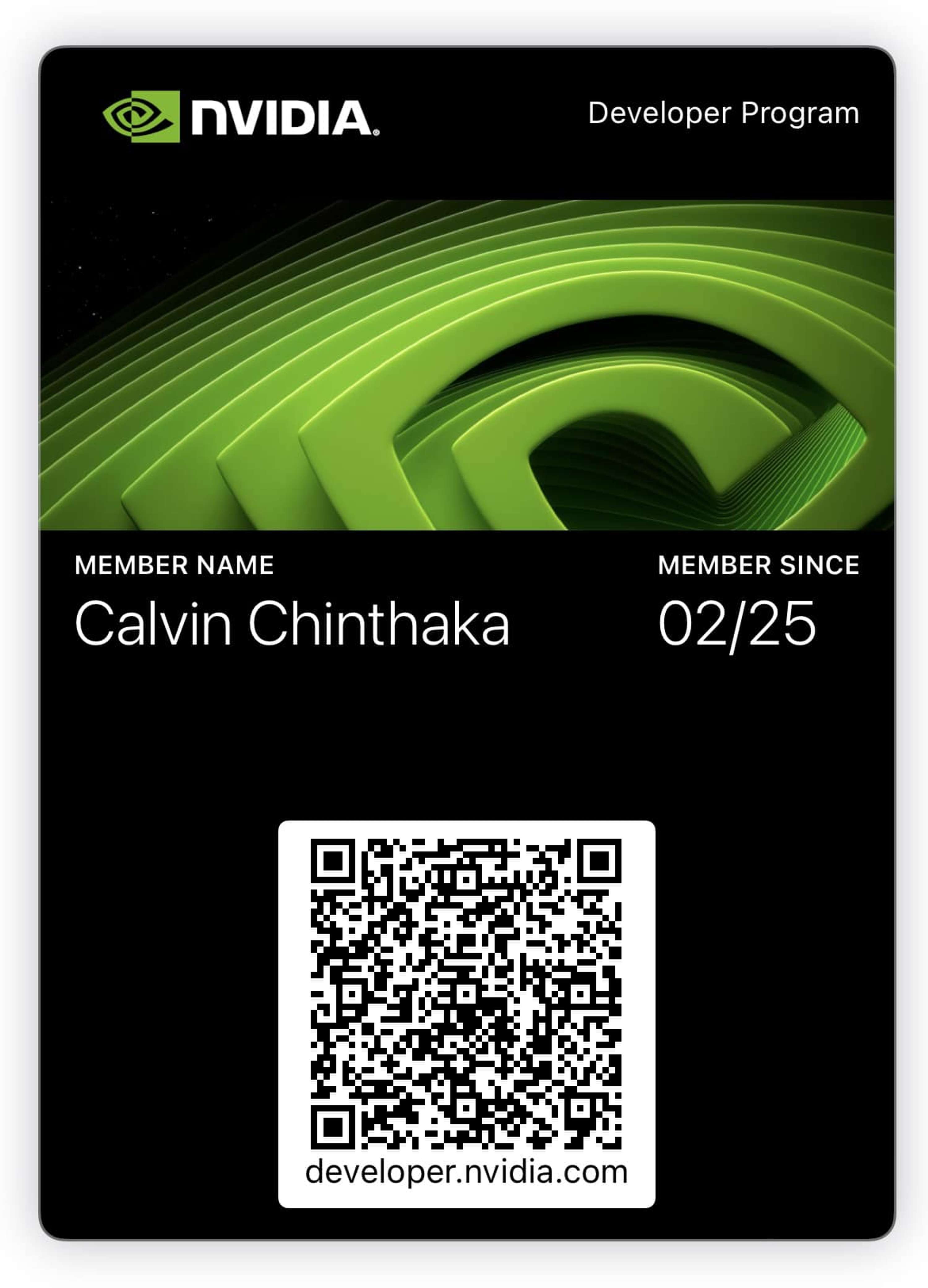 NVIDIA Developer Program by Calvin Chinthaka