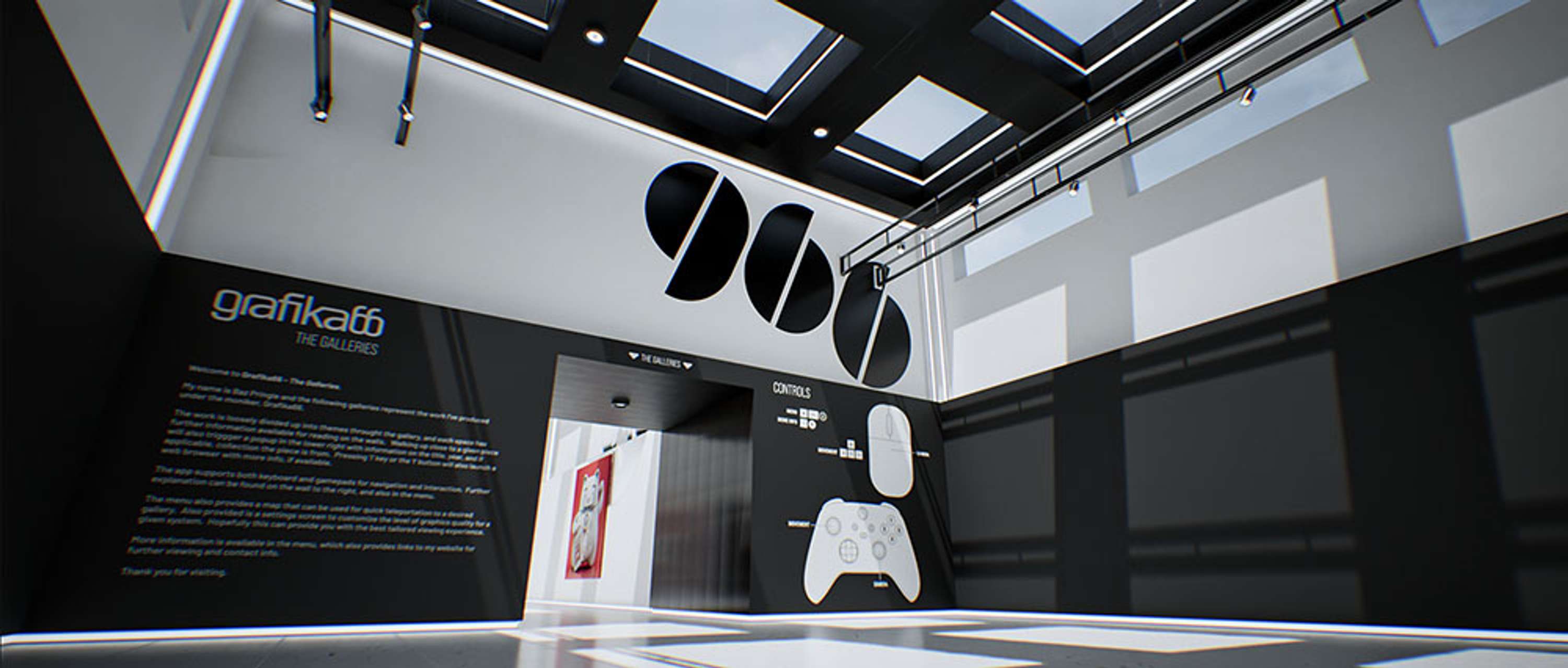 Grafika66 - Virtual Gallery Unreal Engine App by Baz Pringle