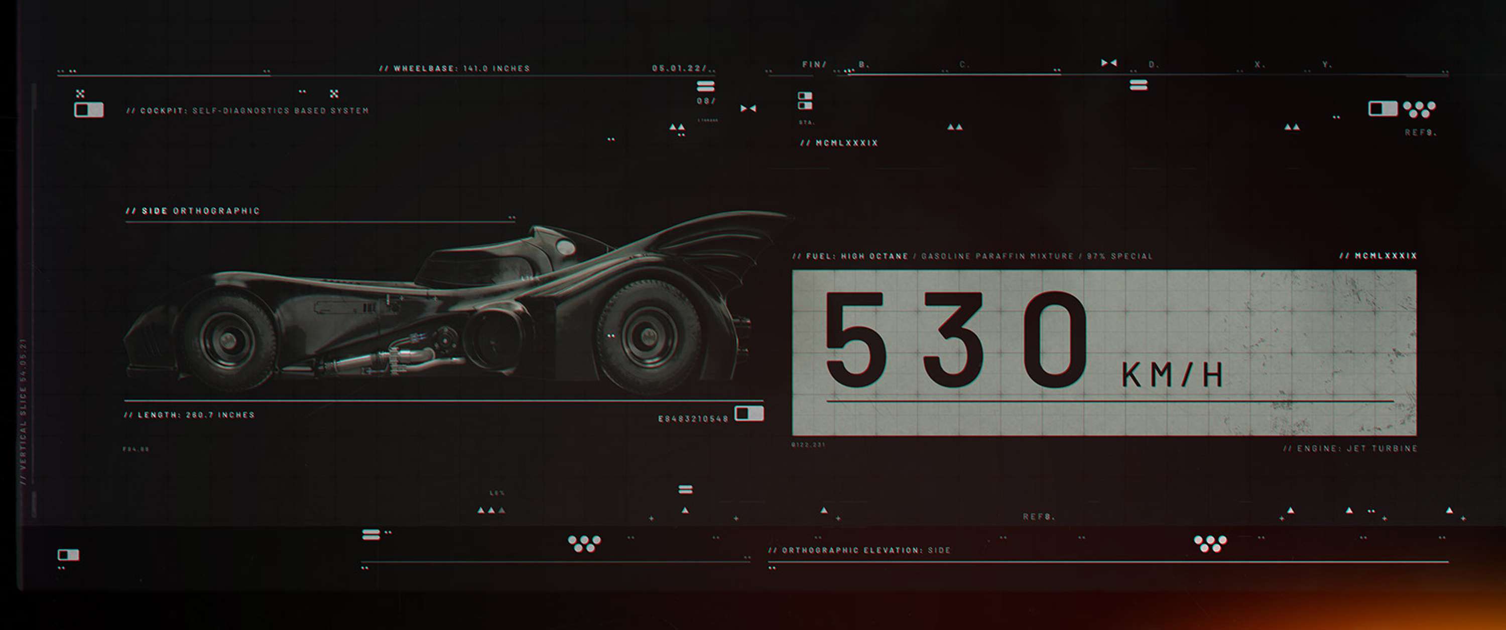 Batman - Style Frames & UI Design by Baz Pringle