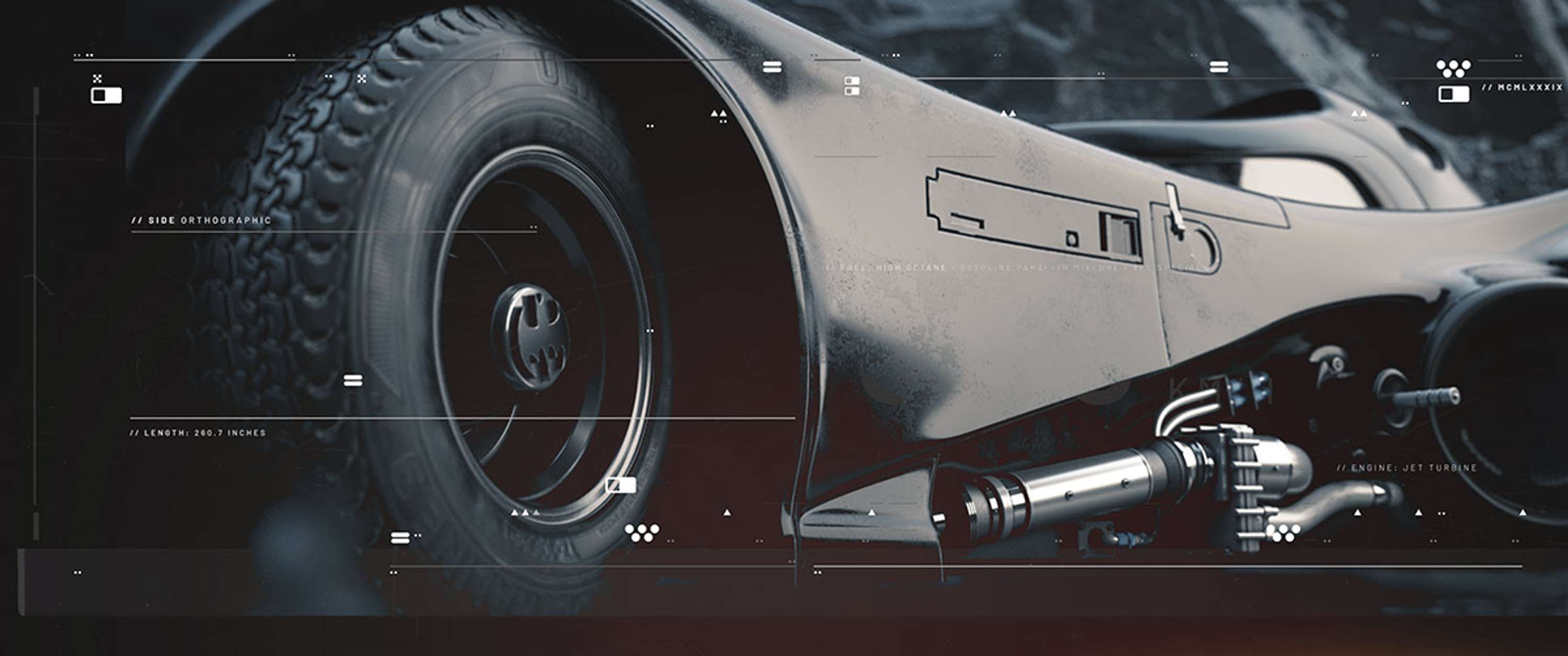 Batman - Style Frames & UI Design by Baz Pringle