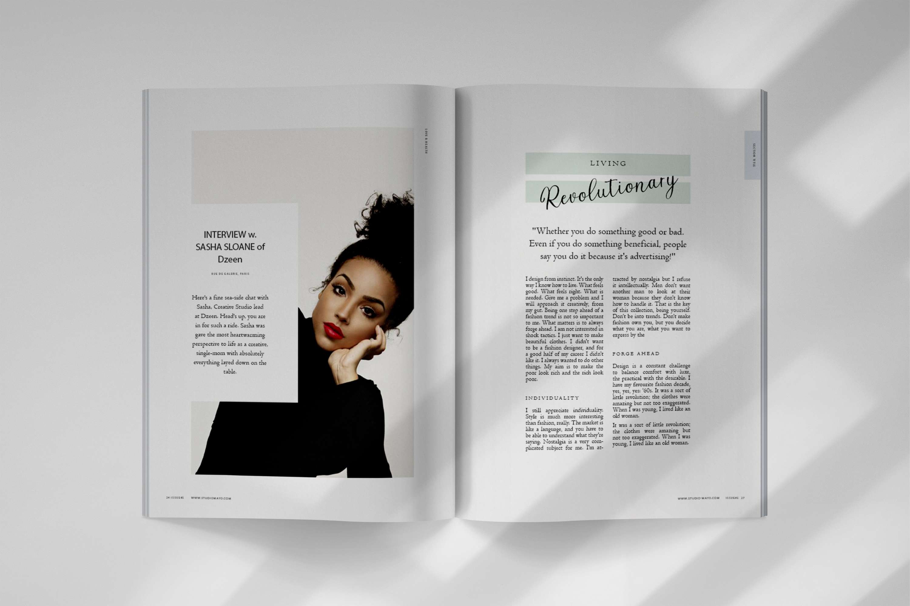Minimal Magazine | Editorial Design by Funke A